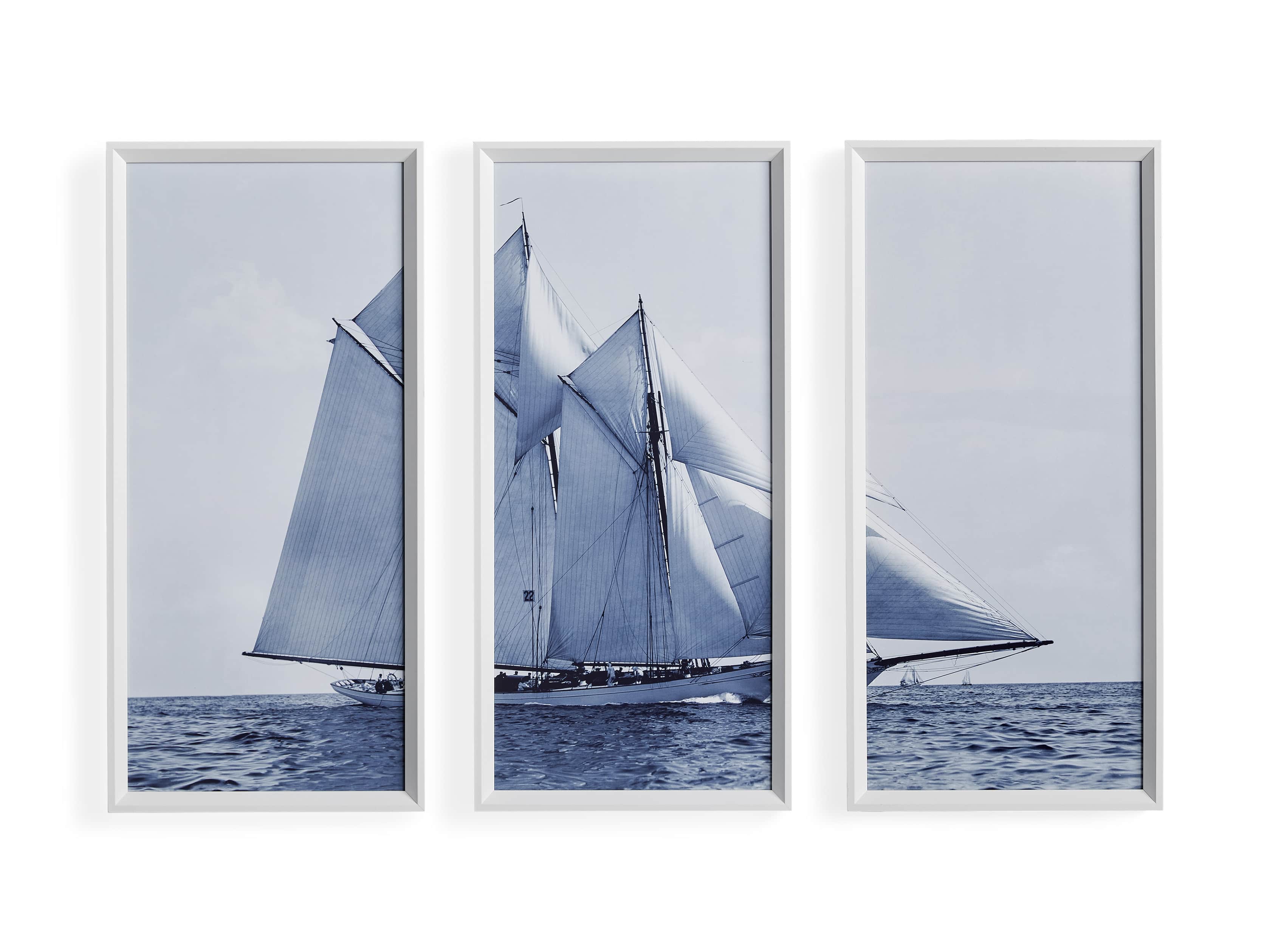 Blue Sails Triptych I Print, slide 5 of 5