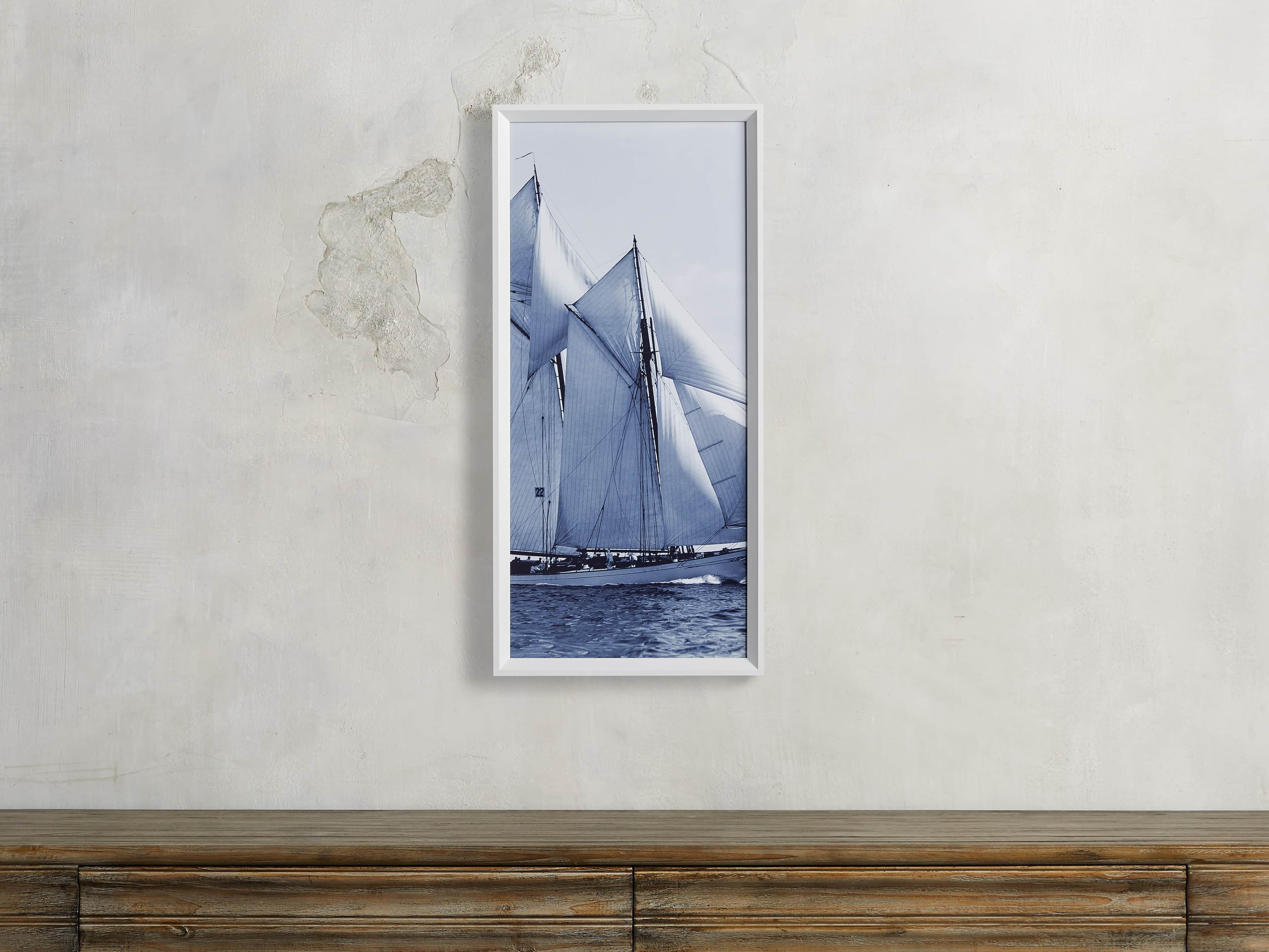 Blue Sails Triptych II Print, slide 1 of 5