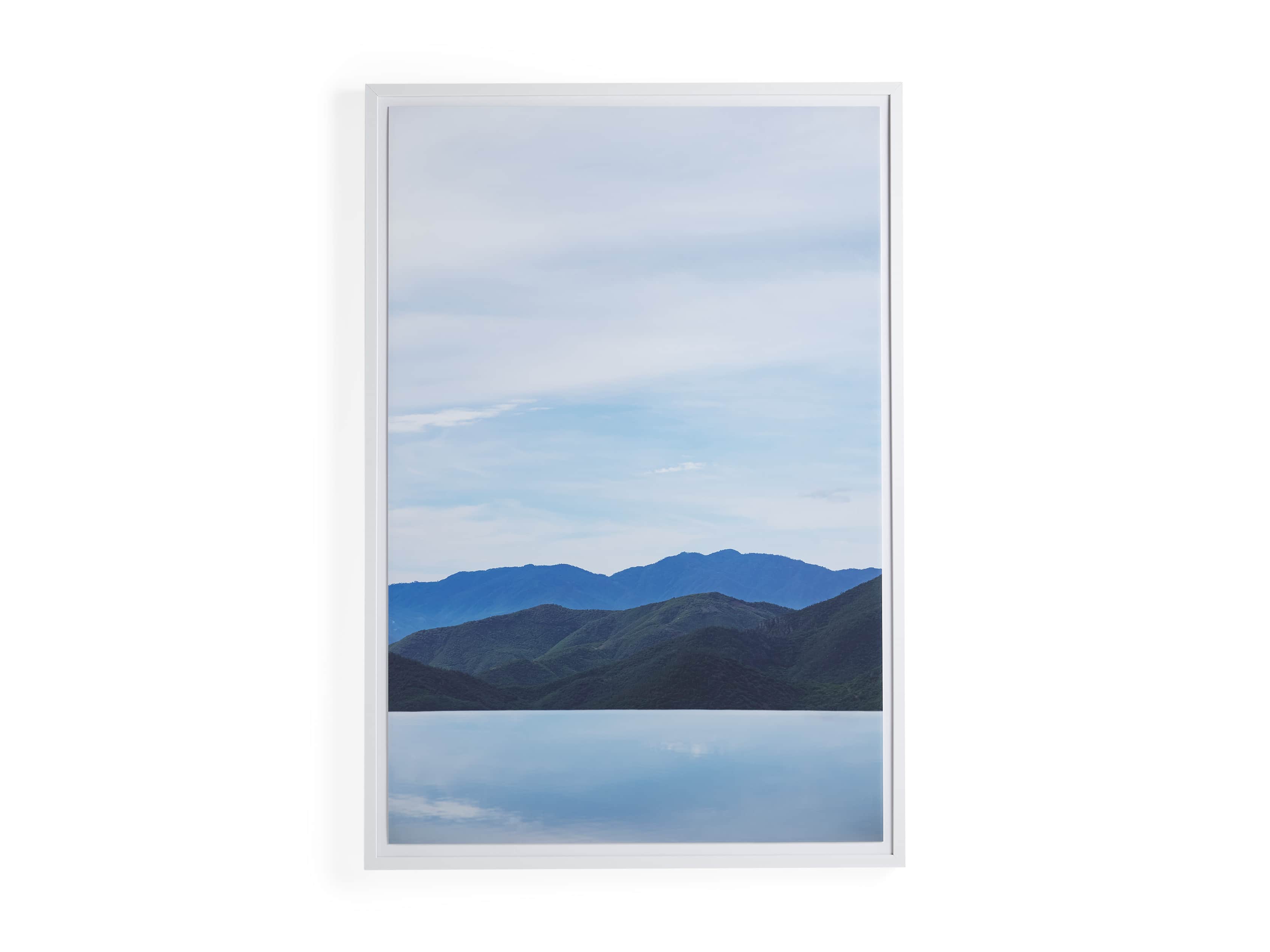 Mountain Views Blue Framed Print | Arhaus