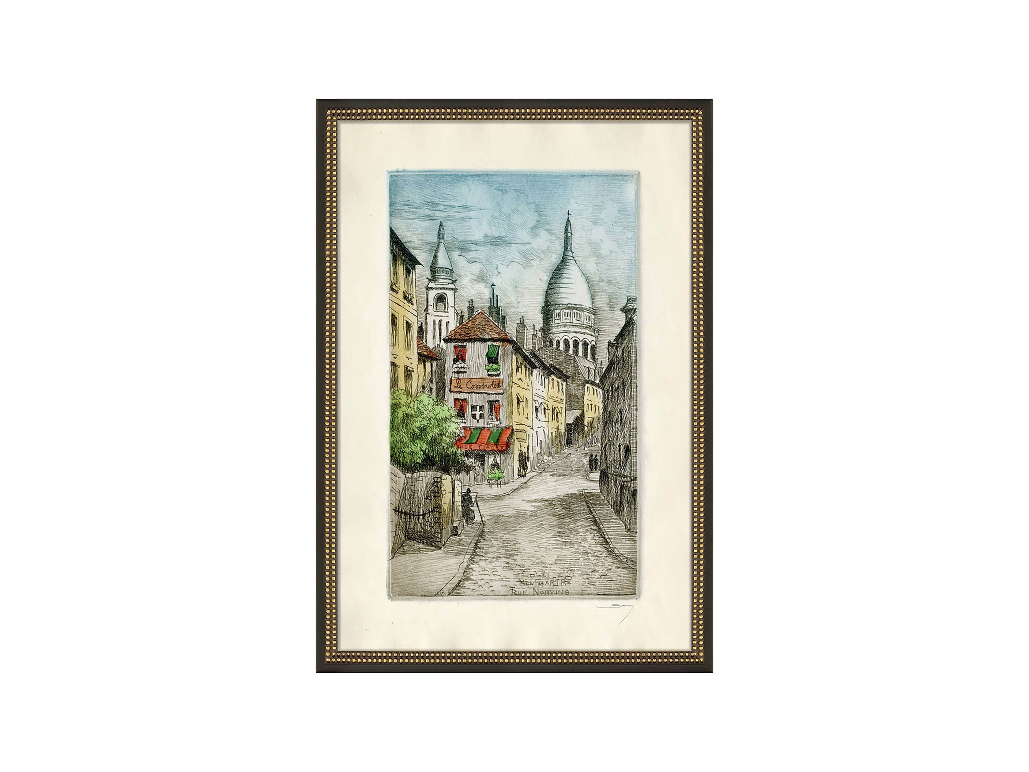 Montmarte Rue Noryins Framed Print