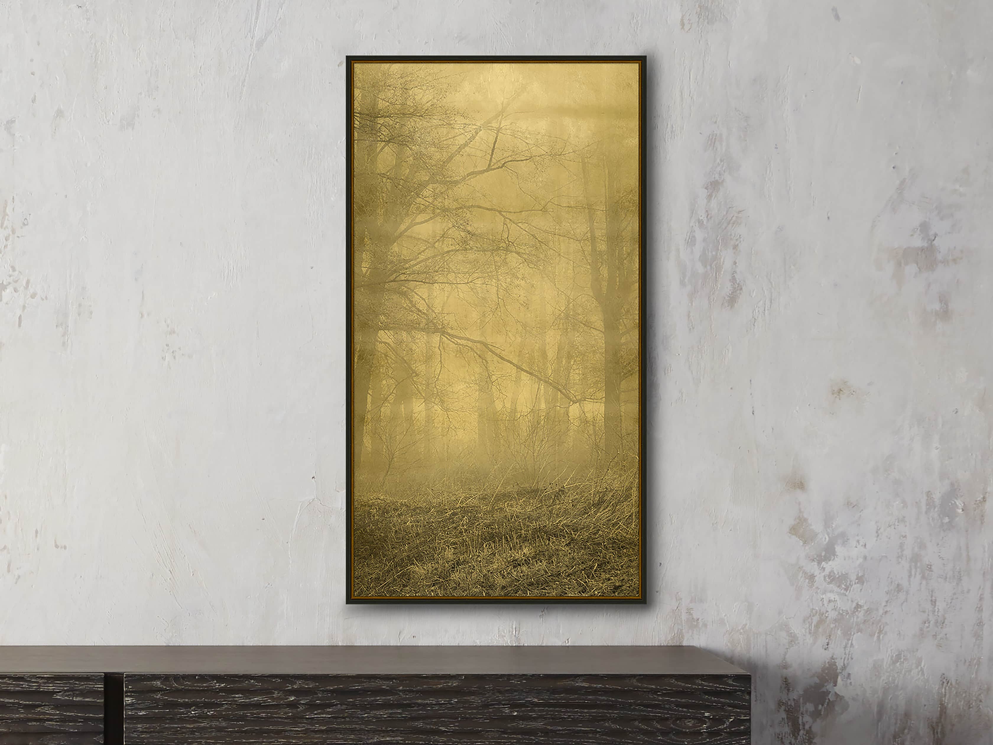 Gold Leaf Forest 16" X 30" Print 3