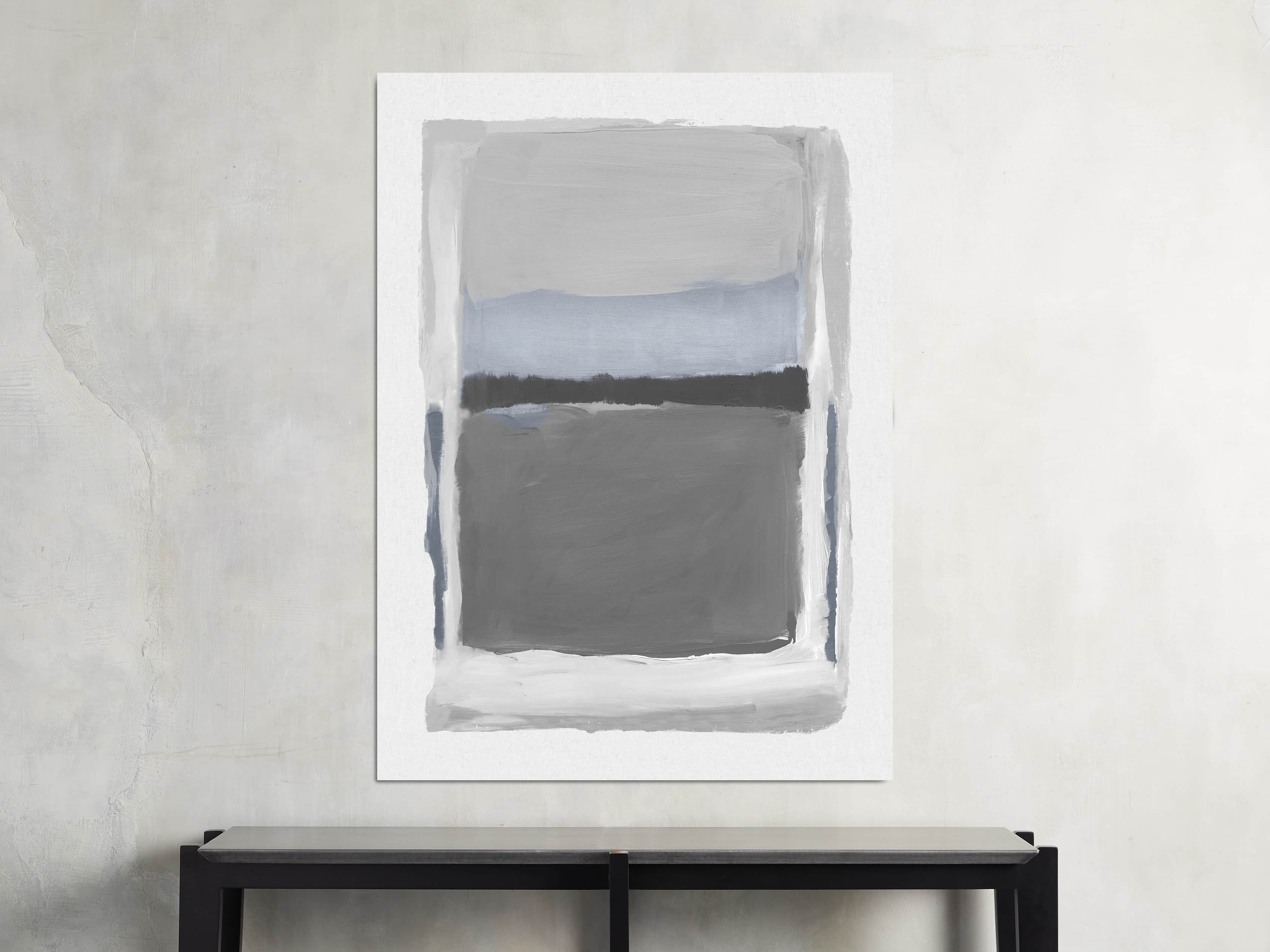 Colorfield Medium Grey 40" X 55" Print