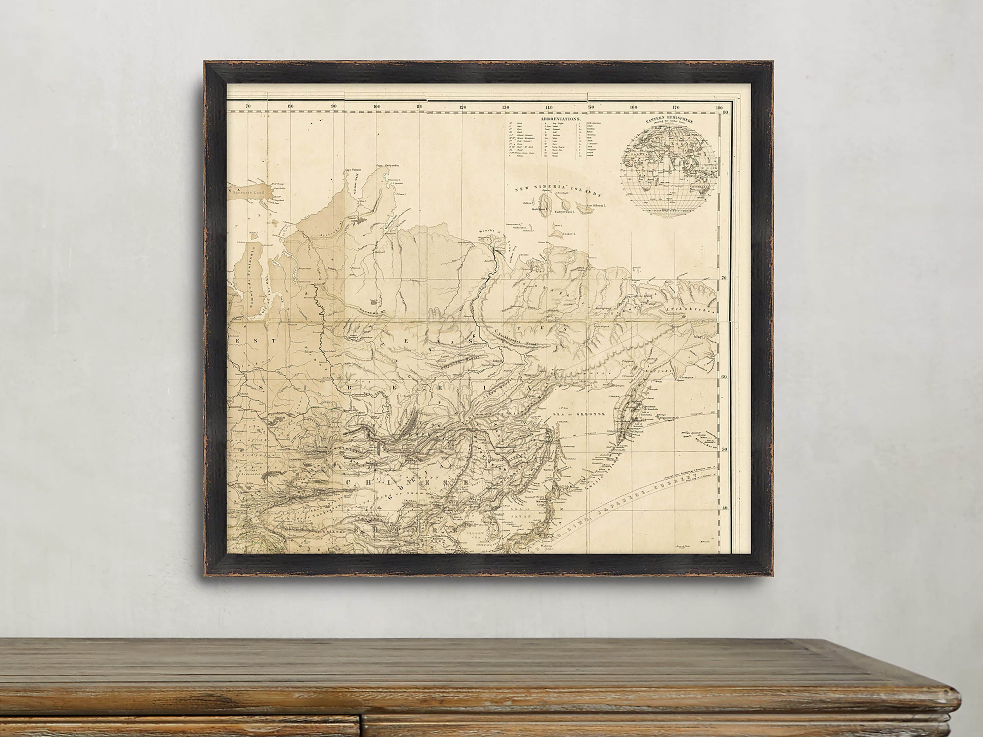 World Map Gallery Print III, slide 1 of 2