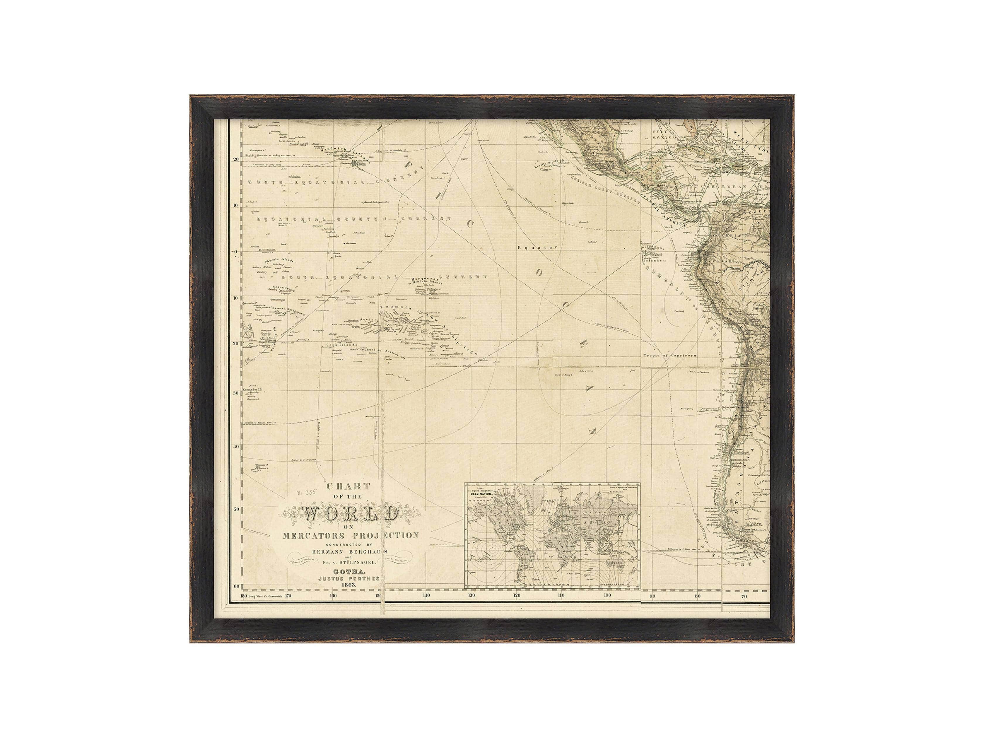 World Map Gallery Print IV, slide 2 of 2