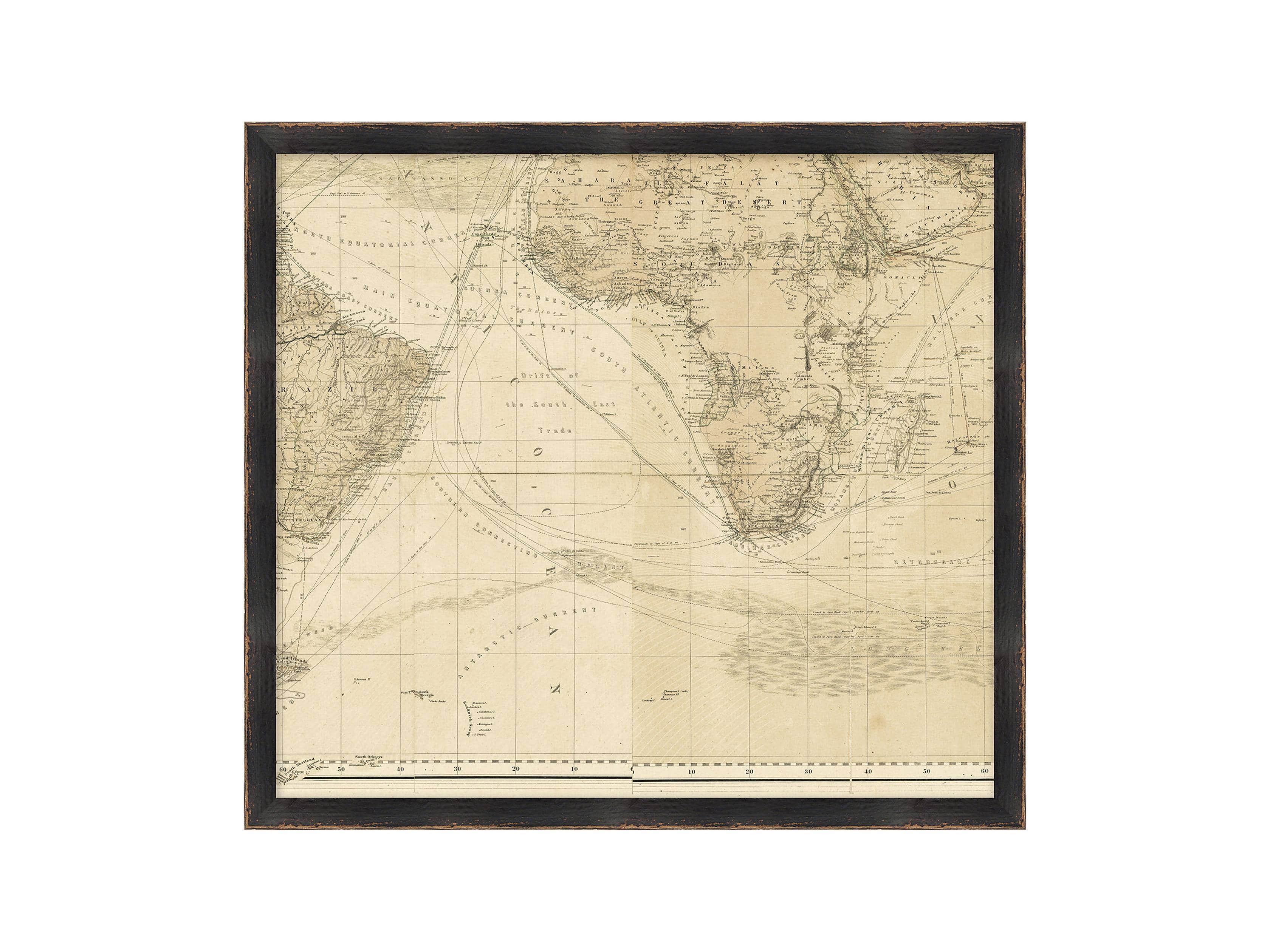 World Map Gallery Print V, slide 2 of 2