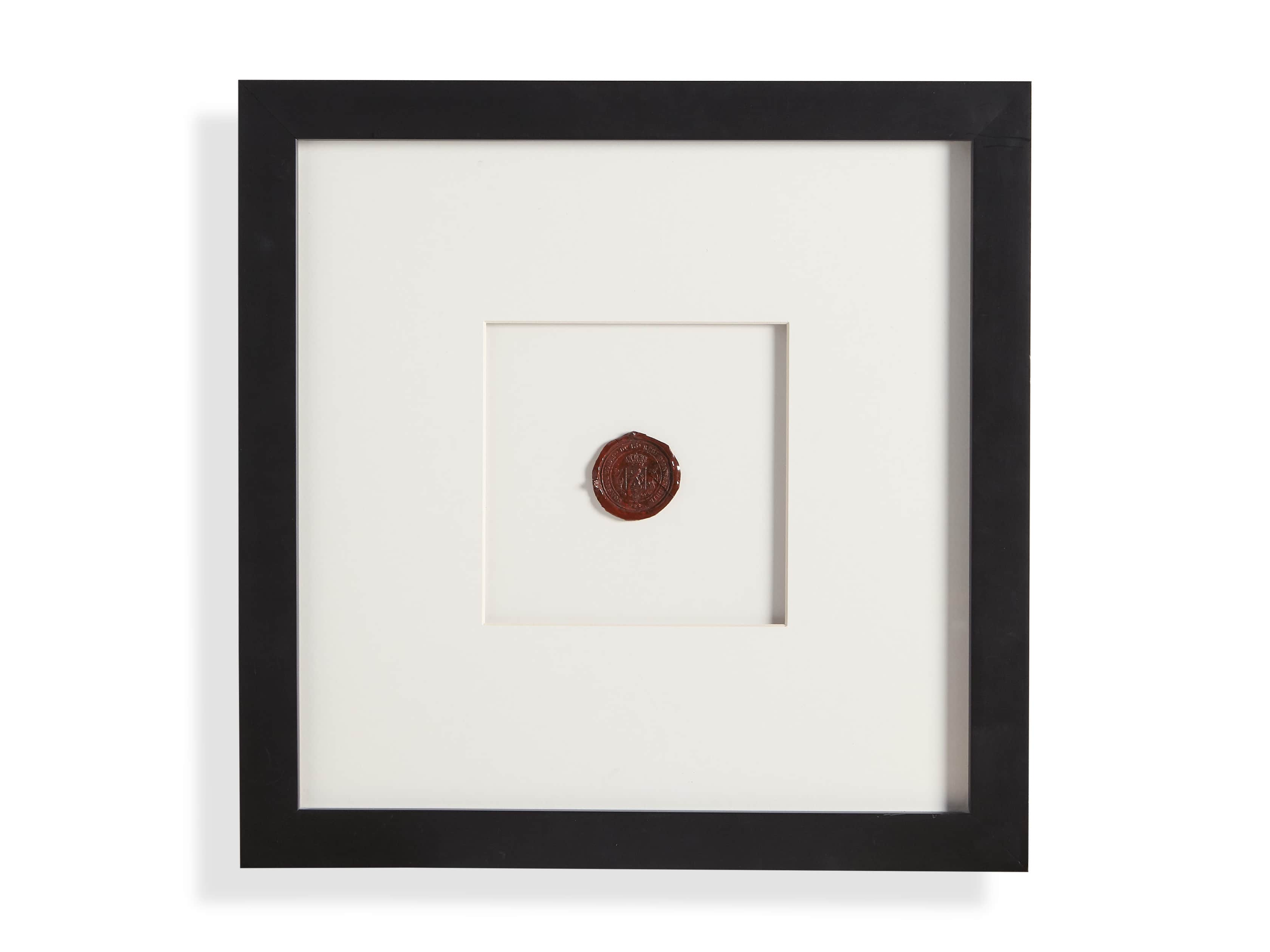 Framed Wax Seal I, slide 4 of 4