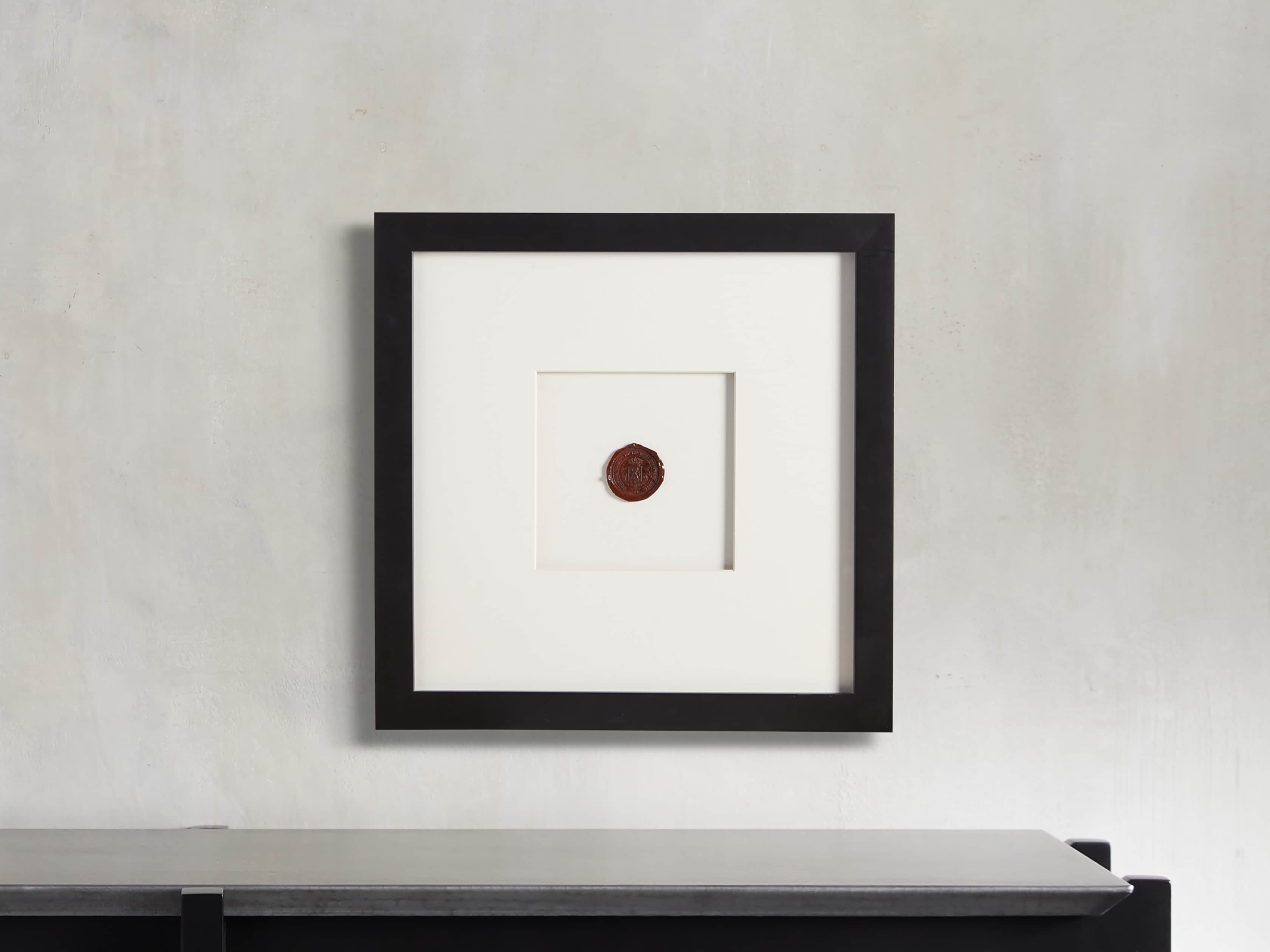 Framed Wax Seal I, slide 1 of 4