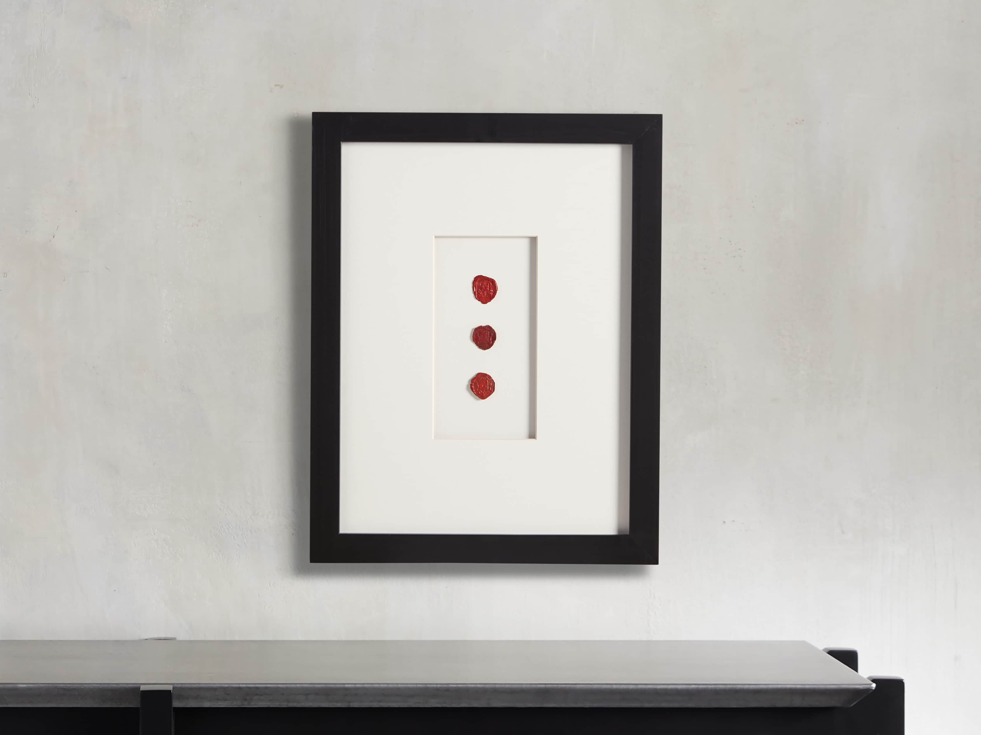 Framed Wax Seal III, slide 1 of 4