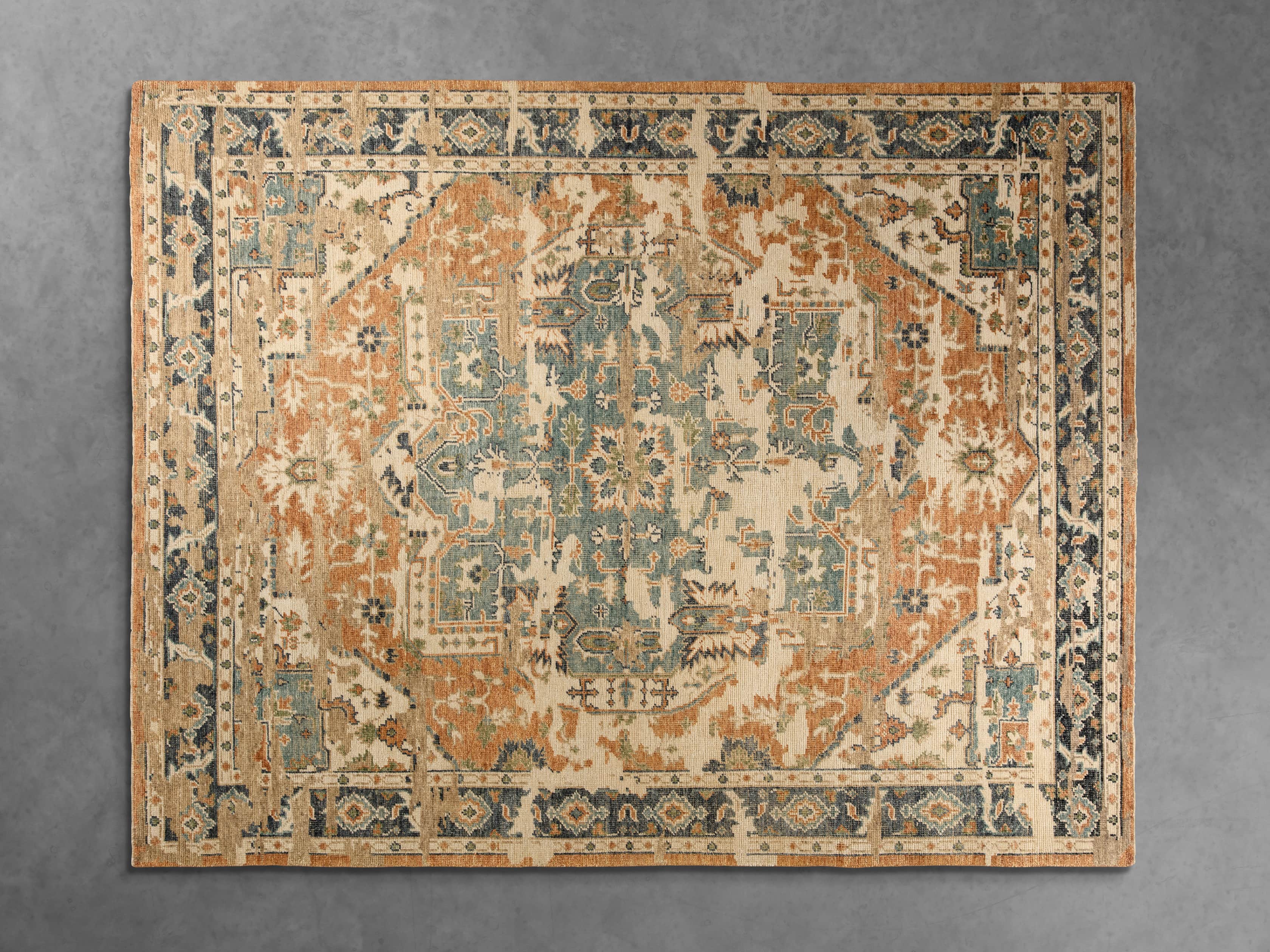 8x10 Heraldsburg Hand-Knotted Honey Rug, slide 1 of 2