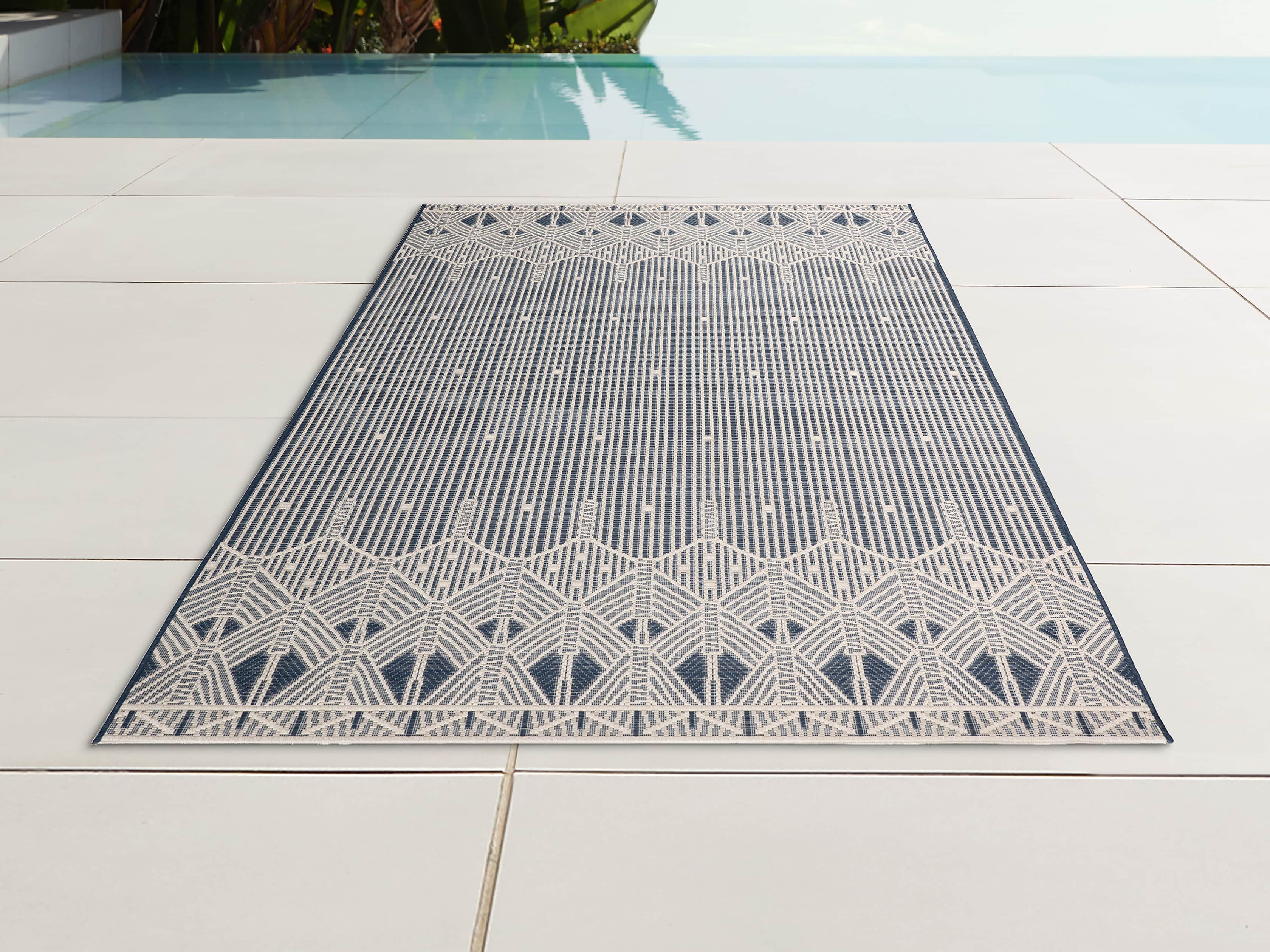 8'9 X 12'5 HAMDEN NAVY RUG, slide 1 of 3