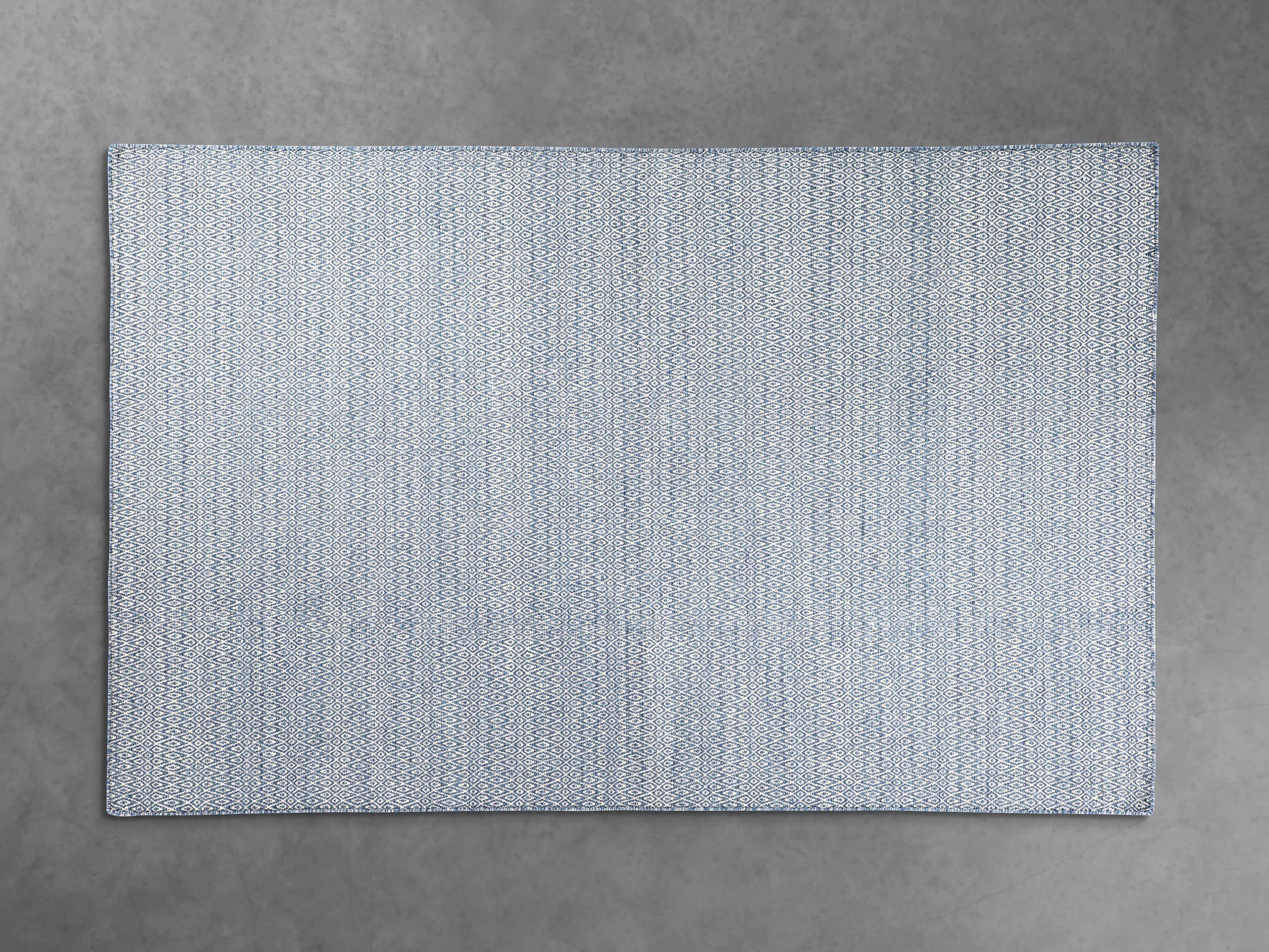 5x8 Kiawah Flatweave Blue Rug, slide 1 of 2