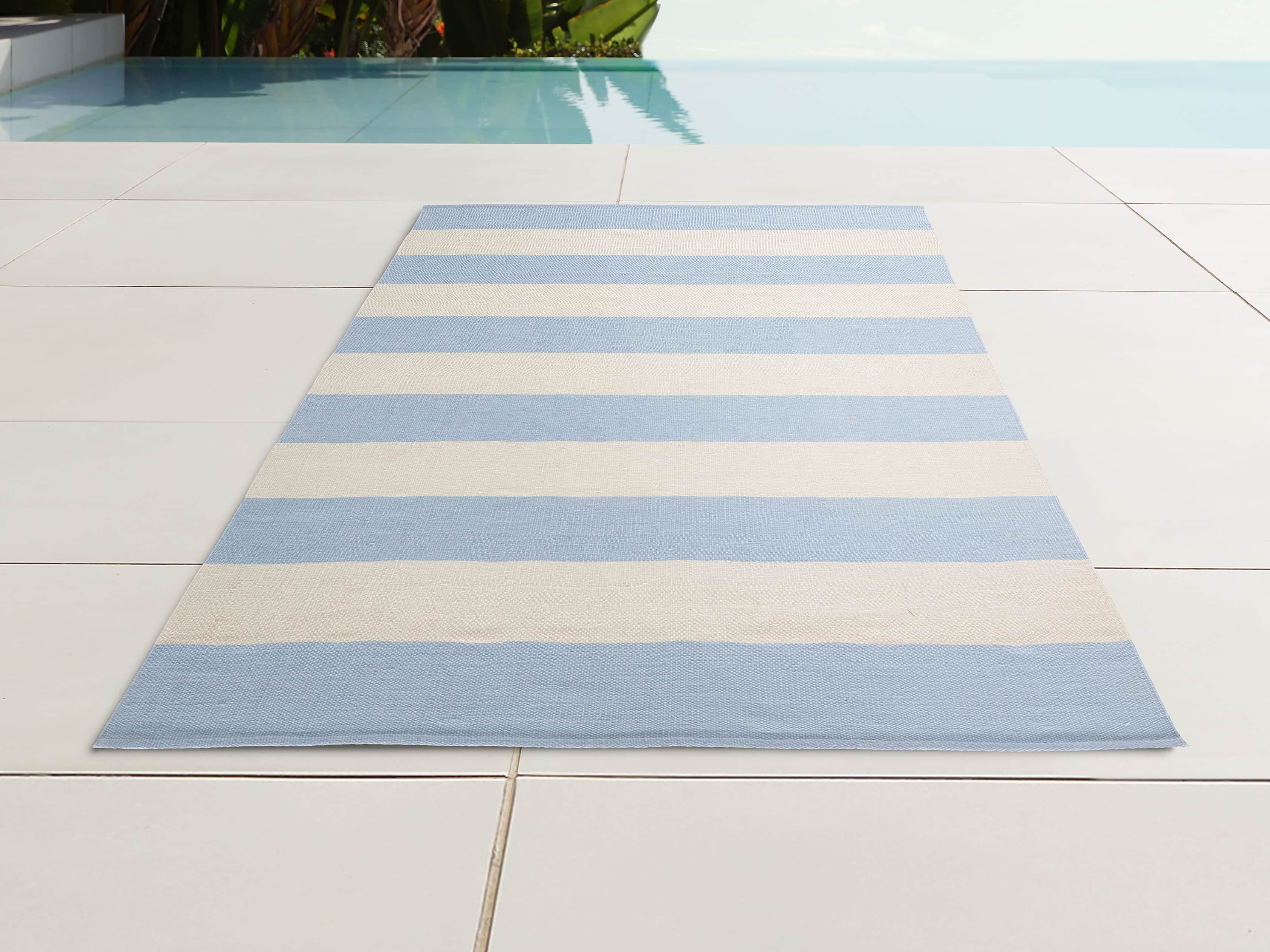 4' x 6' Lacosta Light Blue Performance Rug, slide 1 of 2