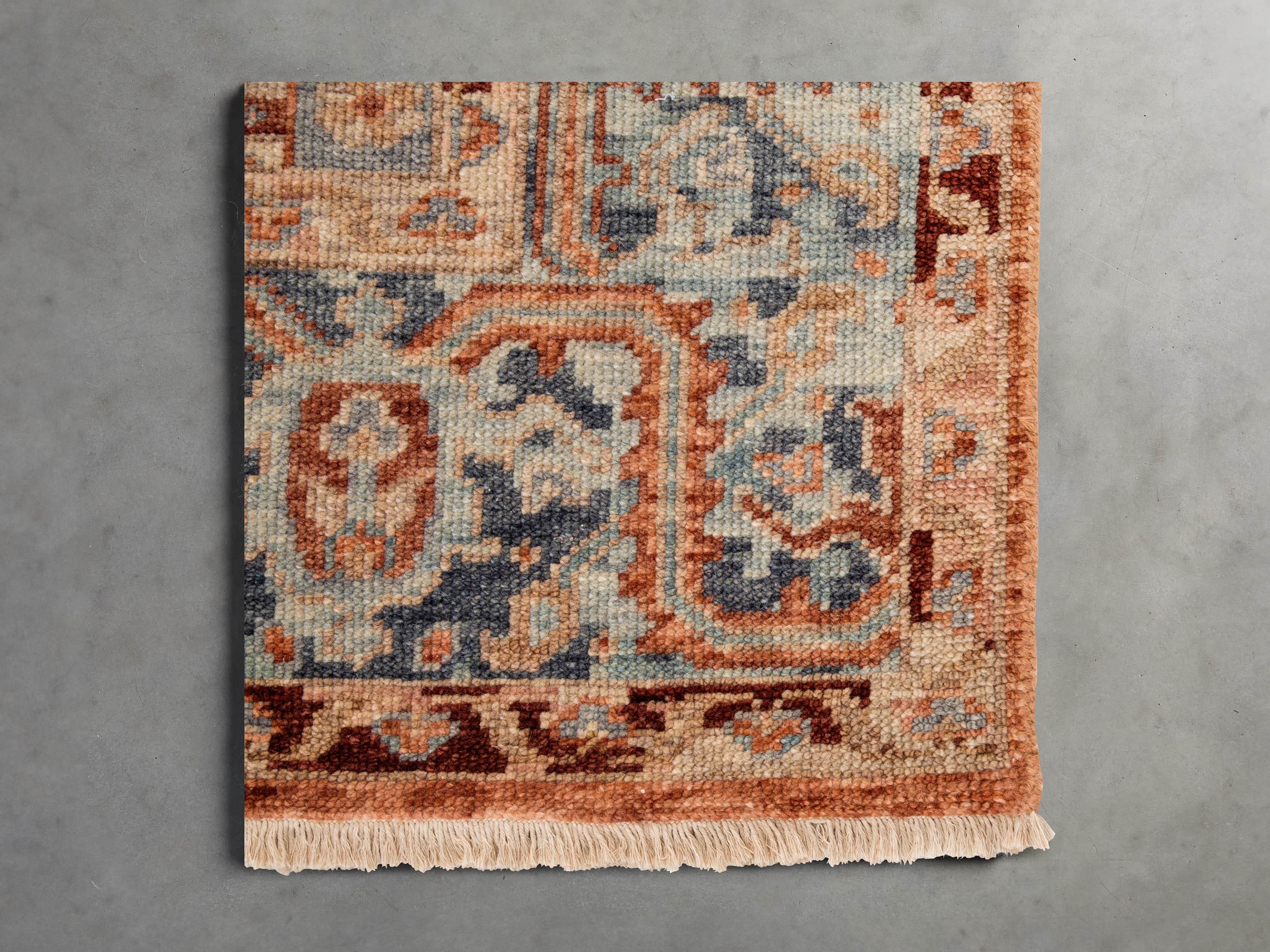 18X18 Orinda Rug Swatch in Rust, slide 1 of 1