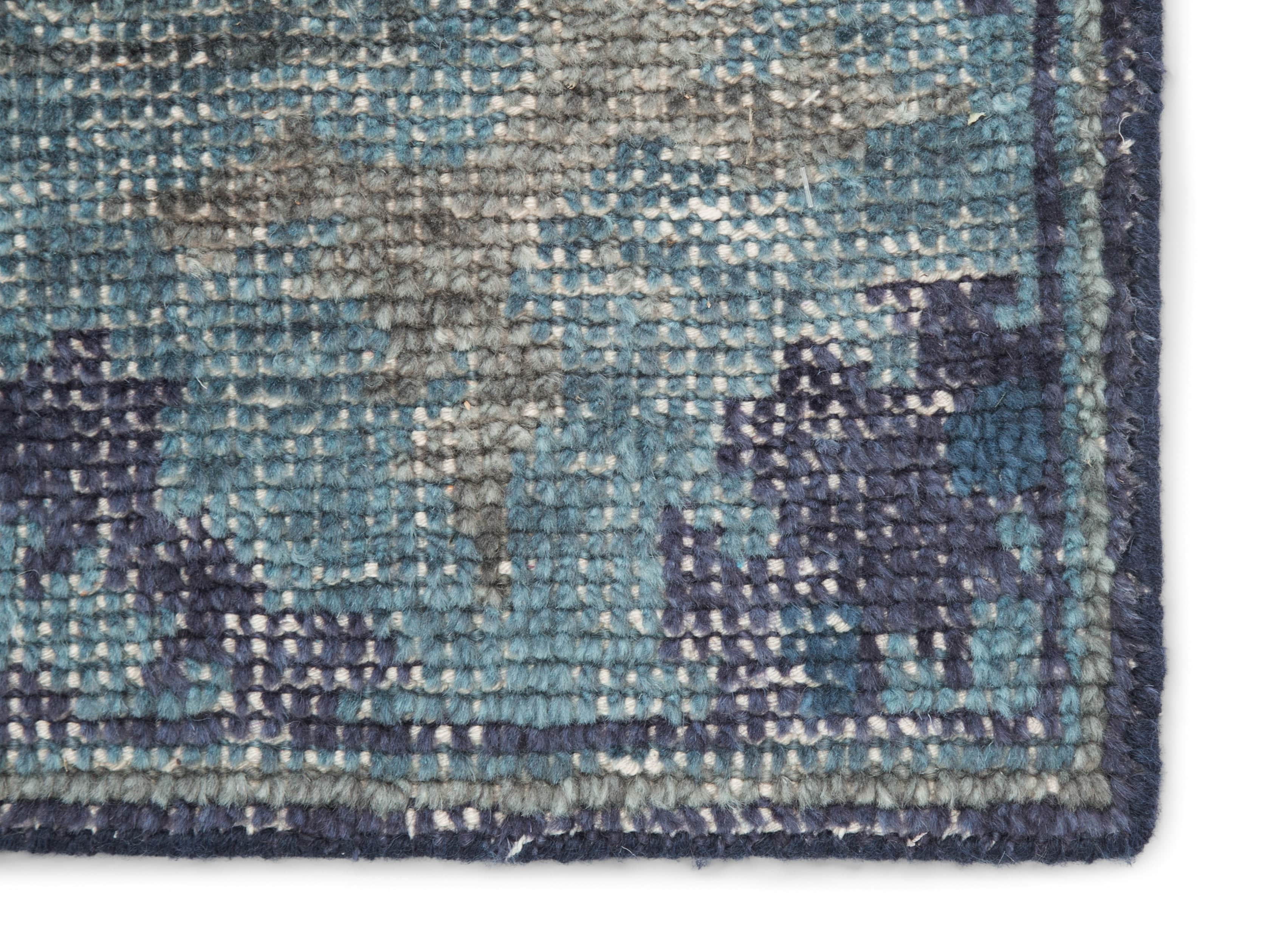 5x8 Saybrook Hand-Knotted Blue Rug, slide 2 of 2