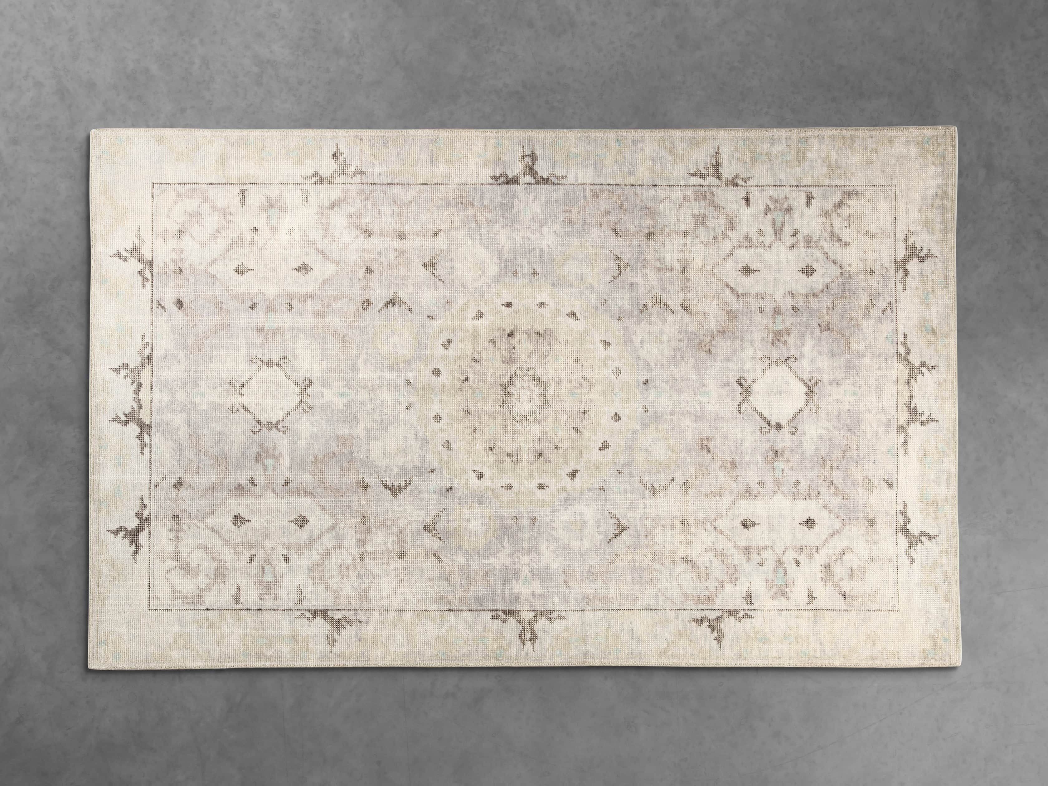 5x8 Saybrook Hand-Knotted Taupe Rug, slide 1 of 2