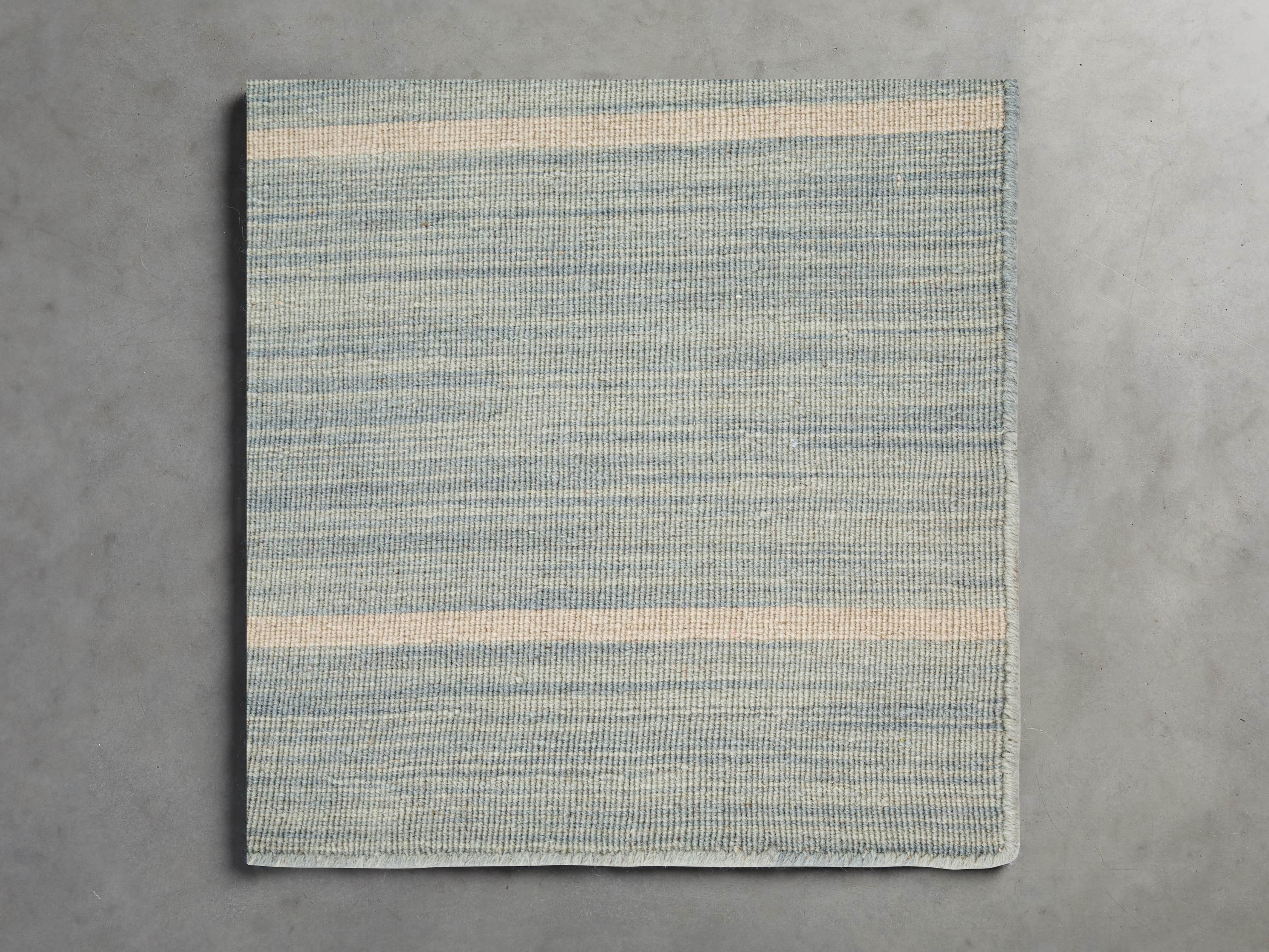 18X18 Tybee Flatweave Rug Swatch in Blue/Grey, slide 1 of 1