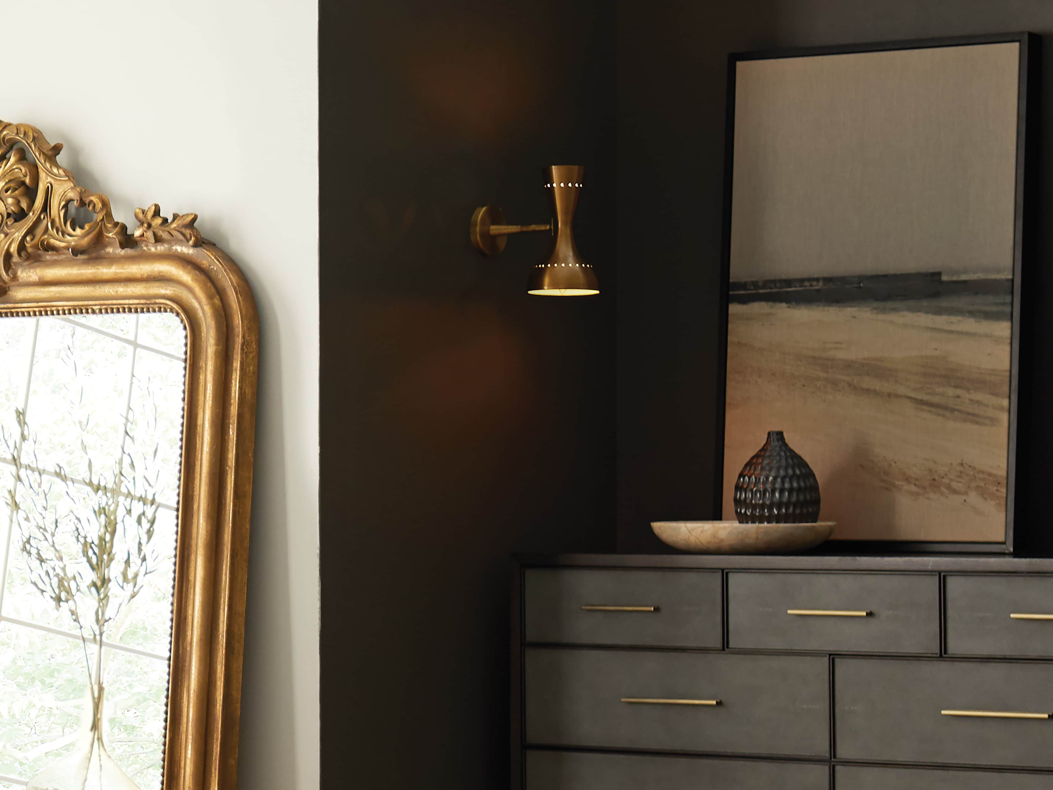 Torrin Brass Wall Sconce, slide 3 of 5