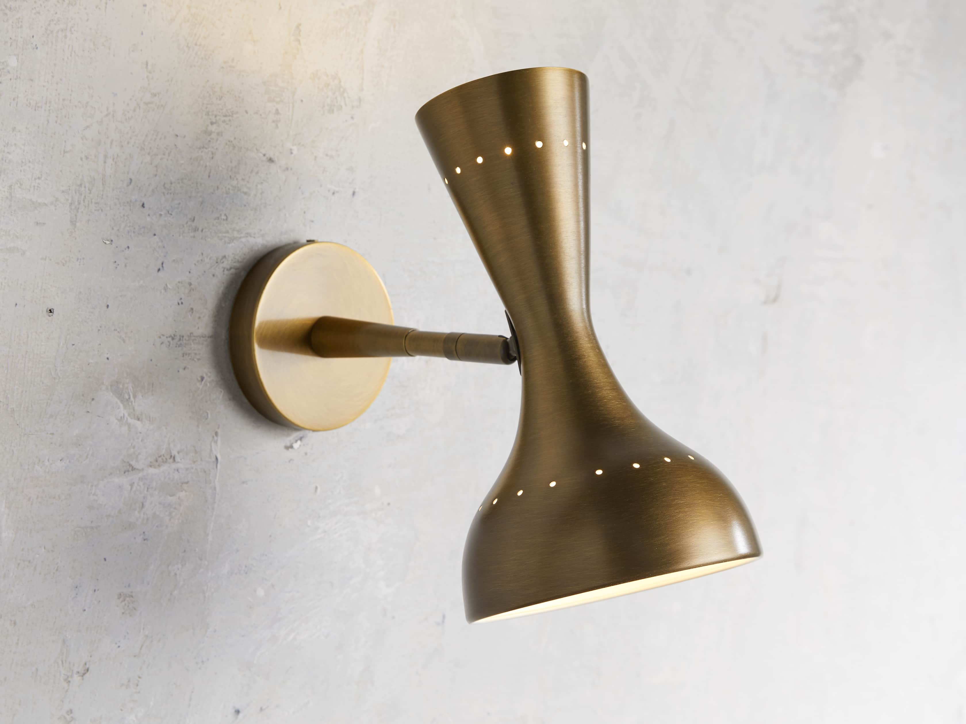 Torrin Brass Wall Sconce, slide 1 of 4