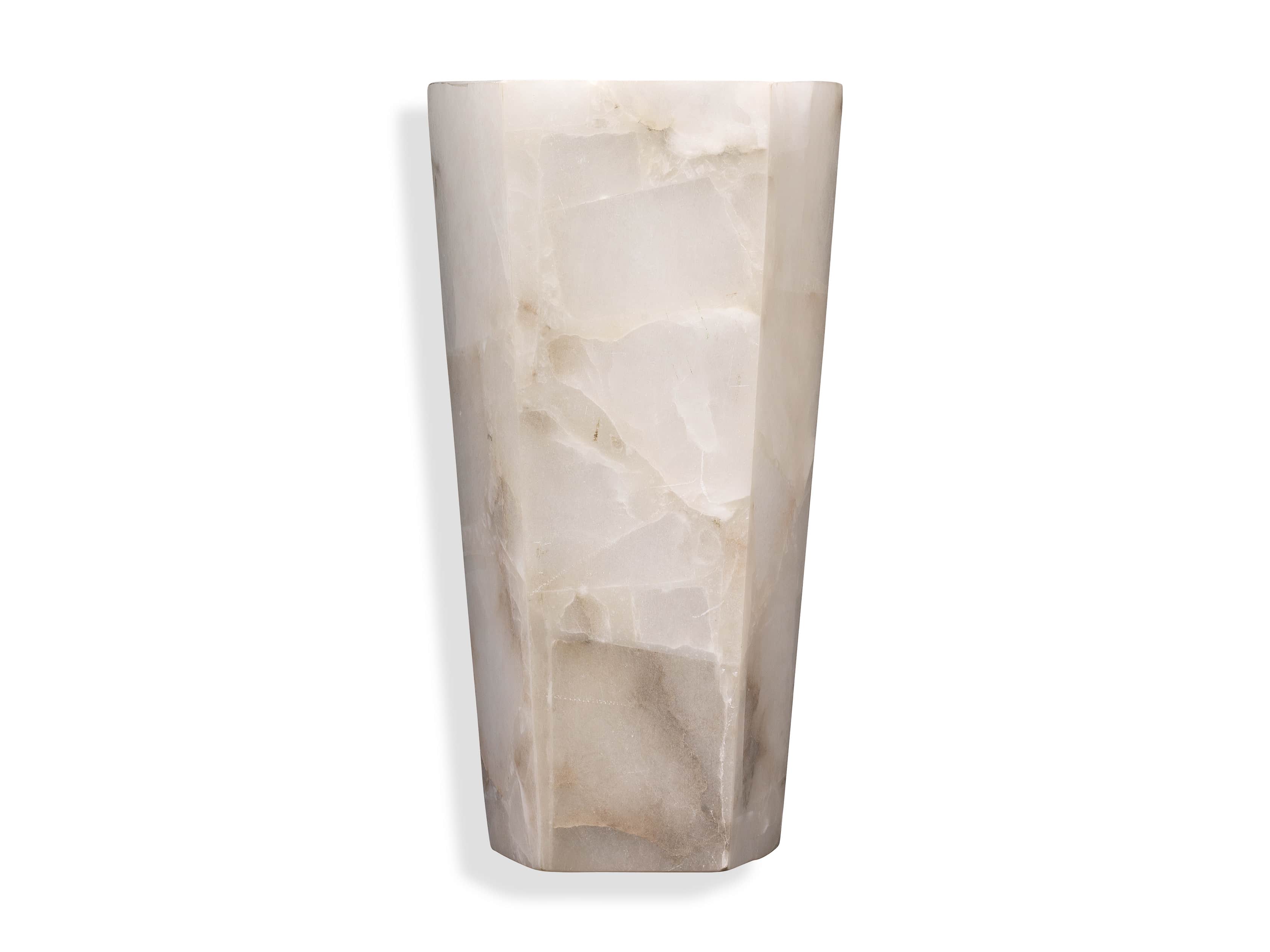 Alabaster Hexagonal Large Sconce, slide 2 of 2