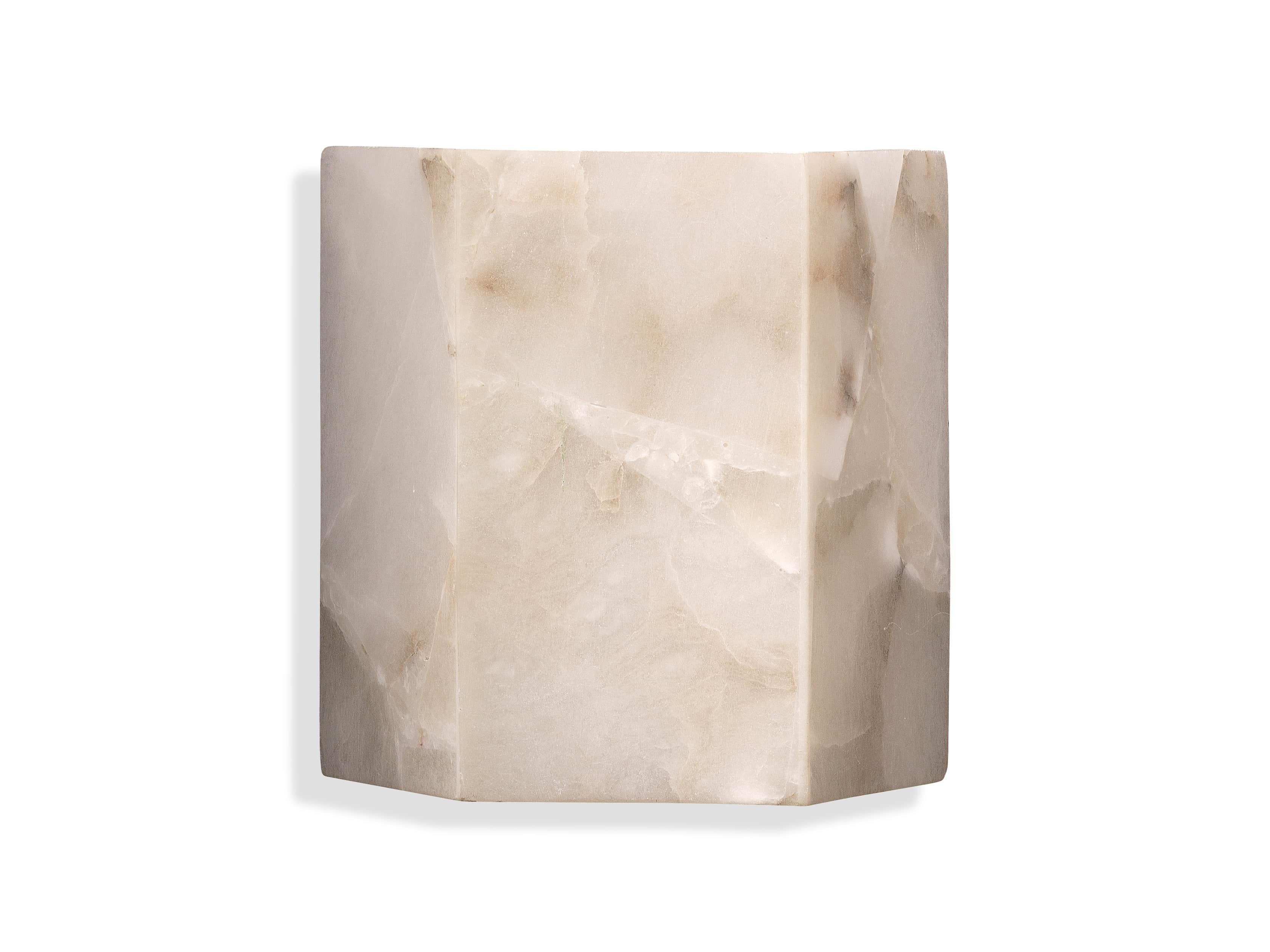 Alabaster Hexagonal Small Sconce, slide 2 of 2