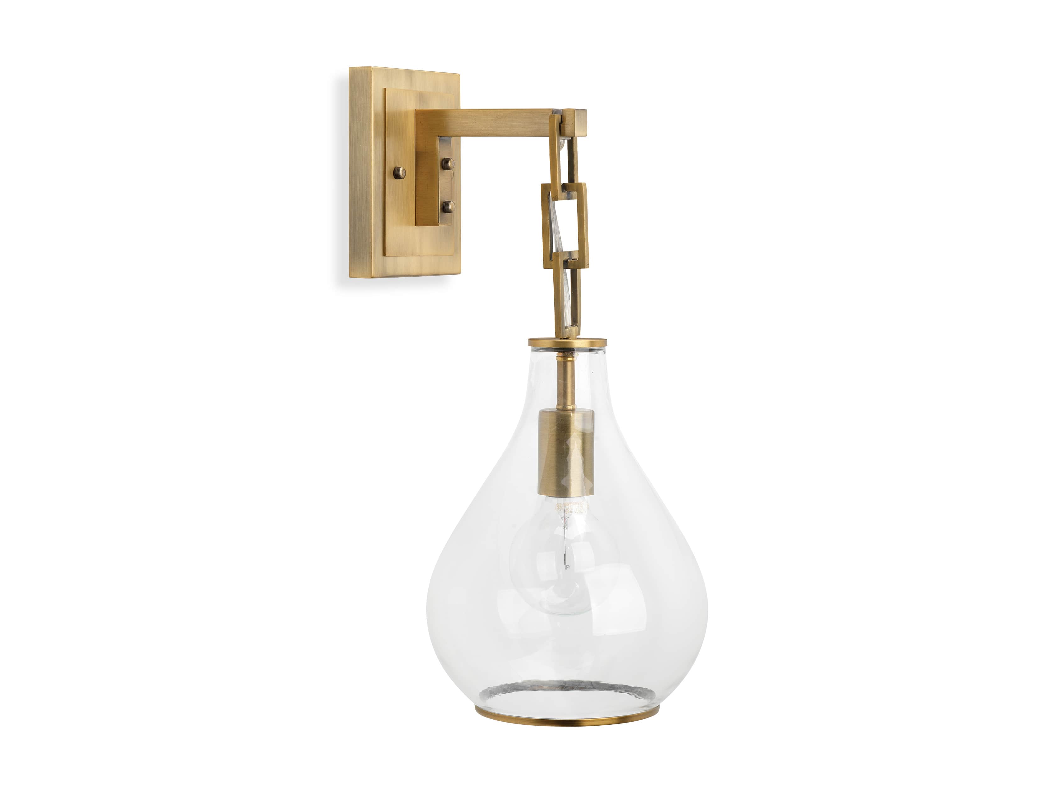 Lowell Sconce in Antique Brass, slide 5 of 6