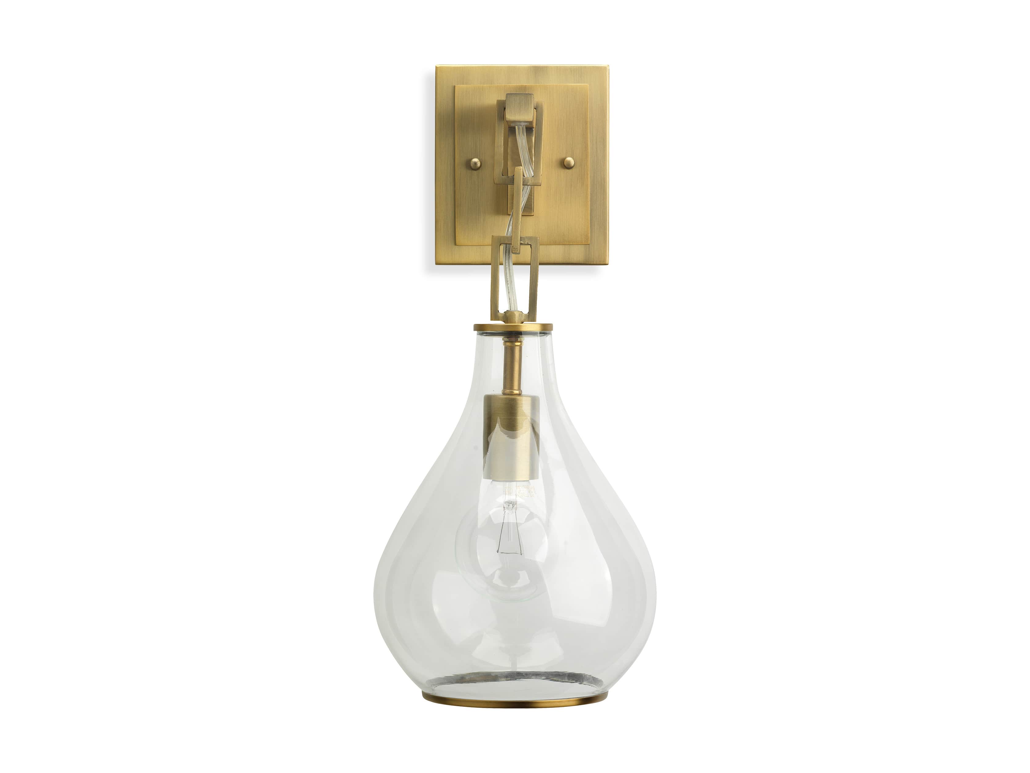 Lowell Sconce in Antique Brass, slide 6 of 6