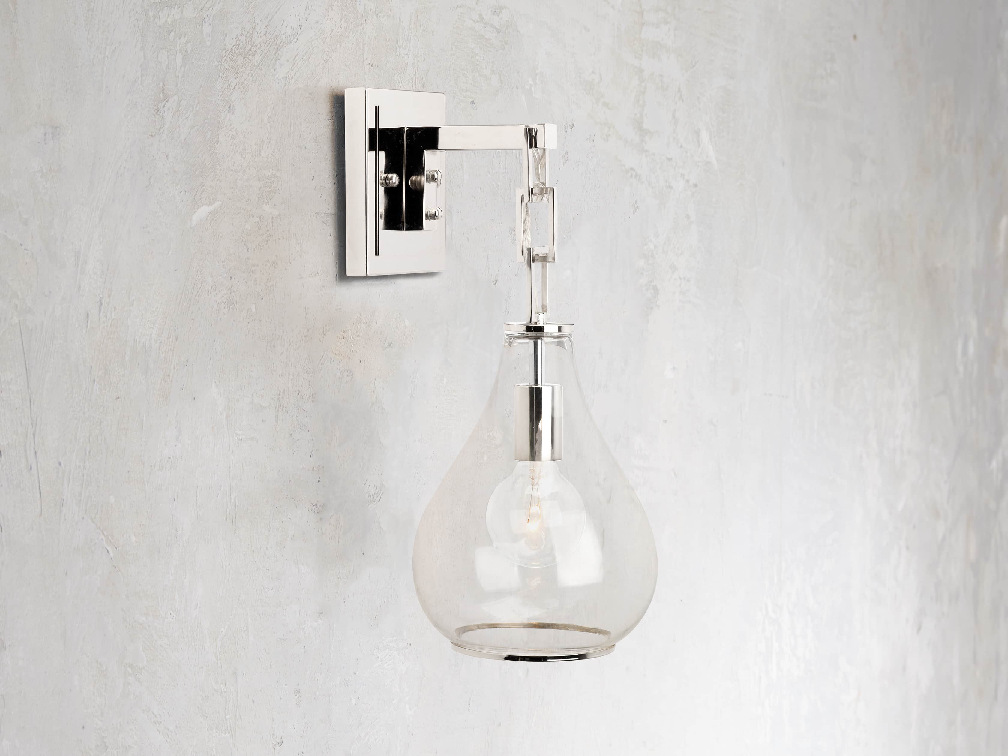 Lowell Sconce in Nickel, slide 1 of 6