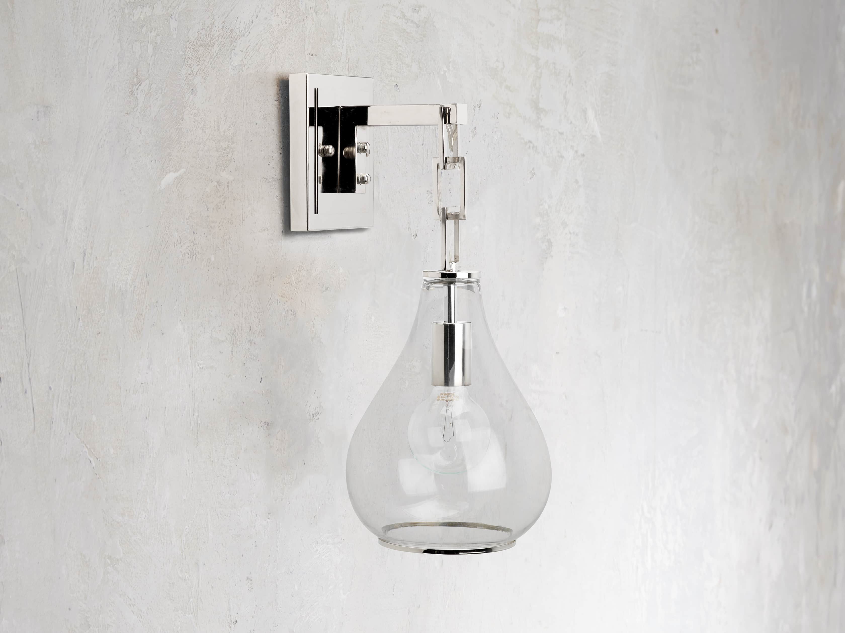 Lowell Sconce in Nickel, slide 2 of 6