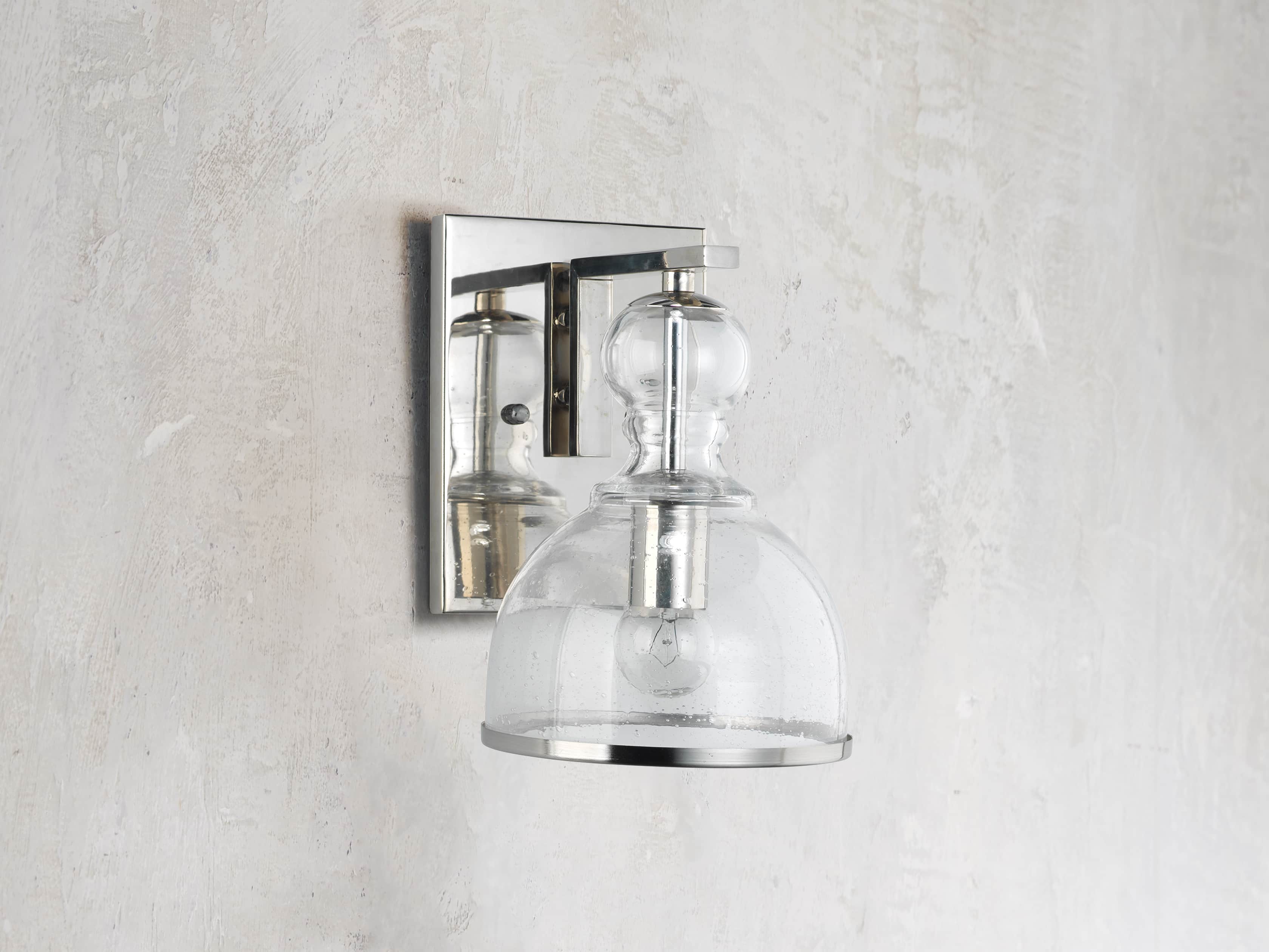 Safford Nickel Small Sconce, slide 2 of 6