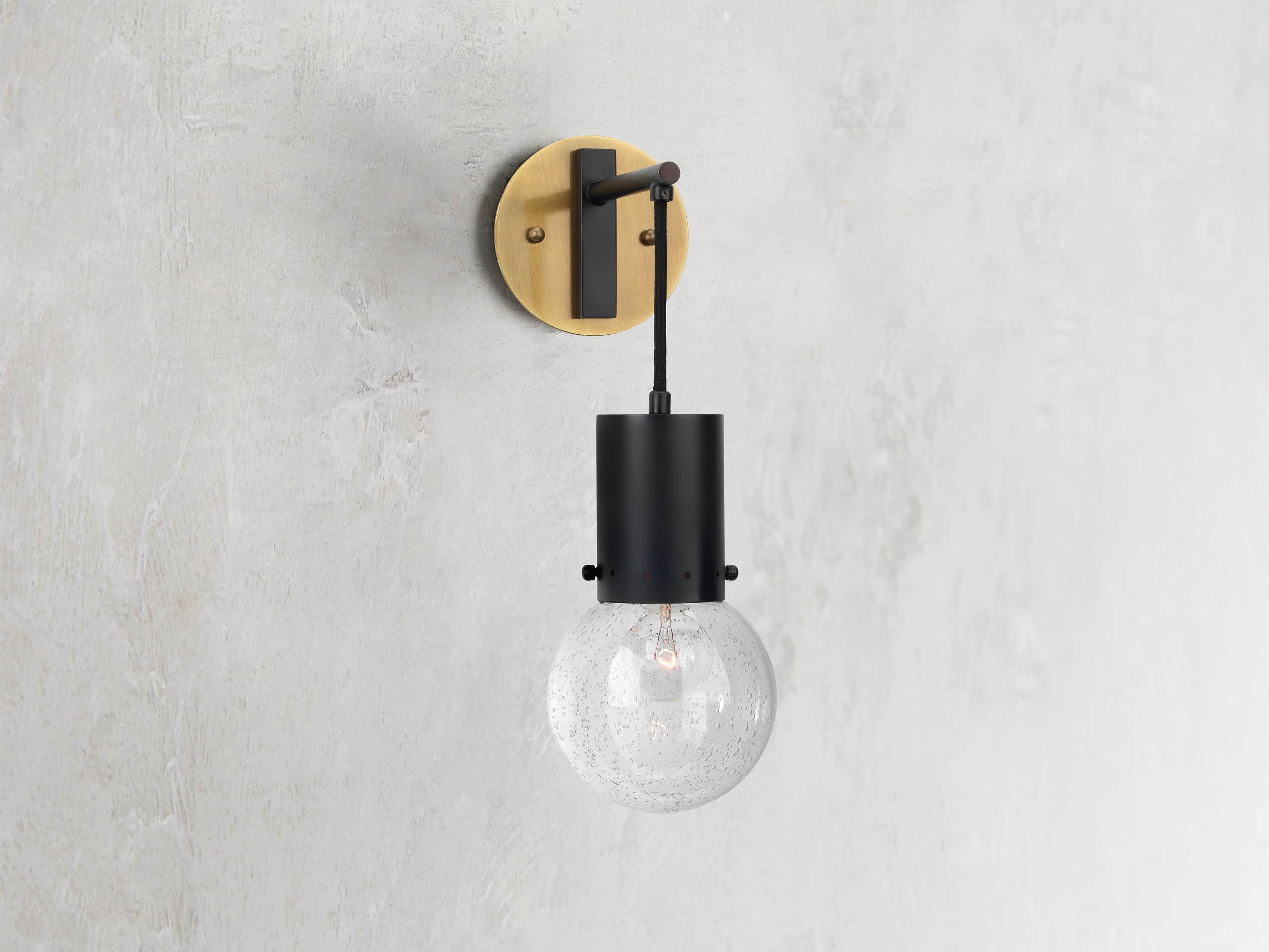 Talus Sconce in Oiled Bronze, slide 1 of 3