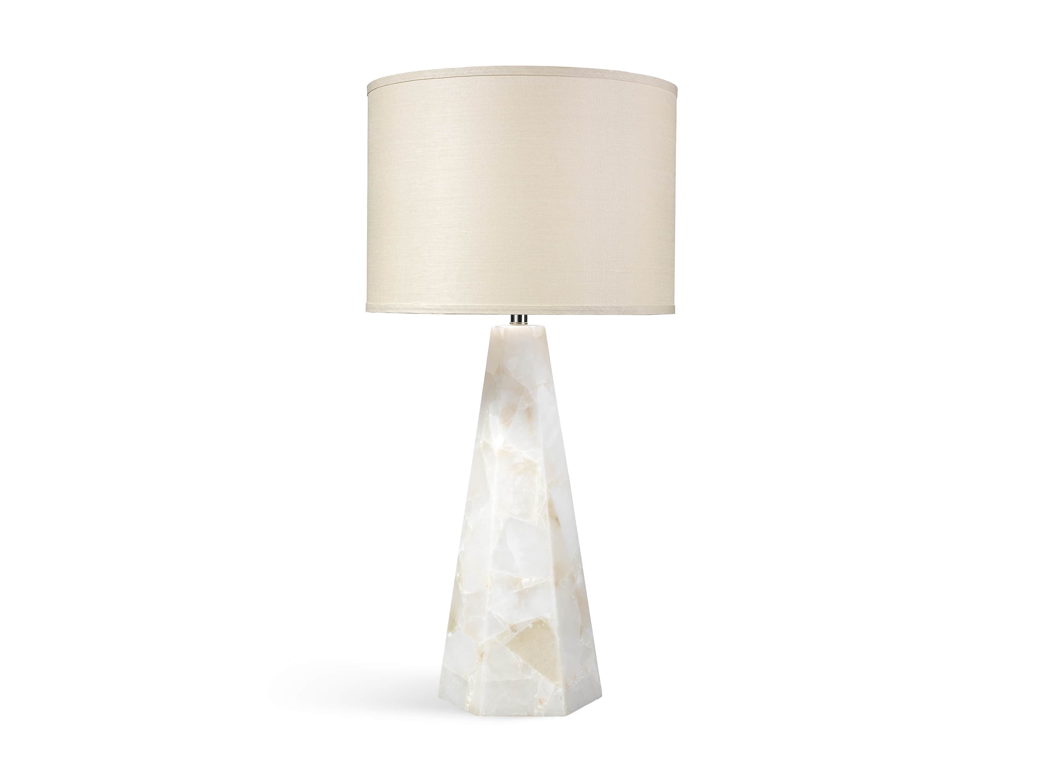 Alabaster Hexagonal Table Lamp, slide 2 of 2