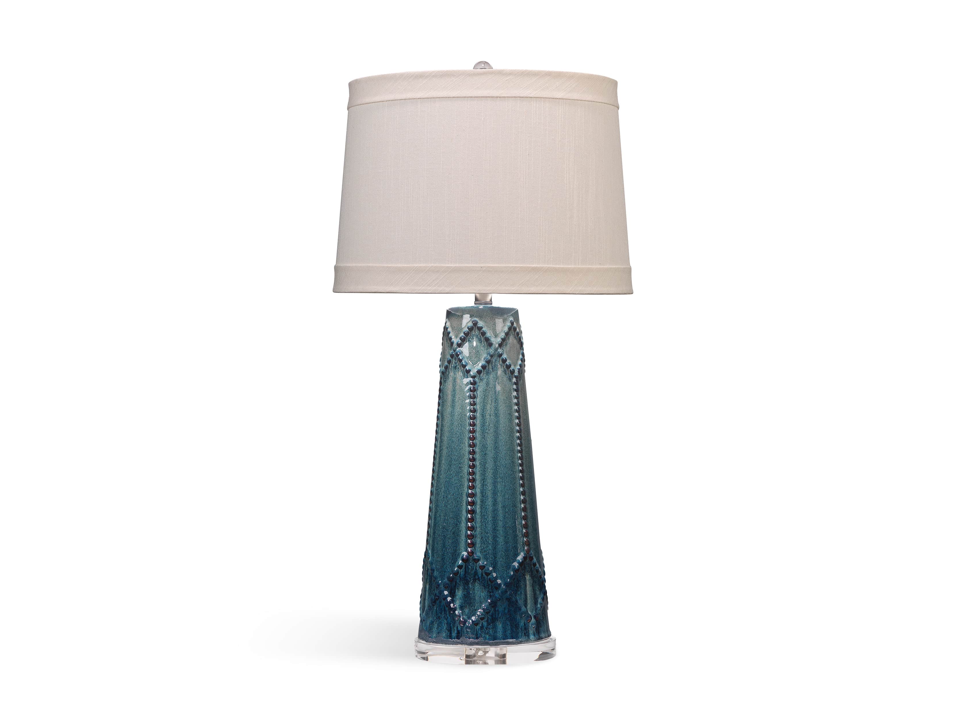Jordiana Table Lamp in Teal, slide 2 of 2