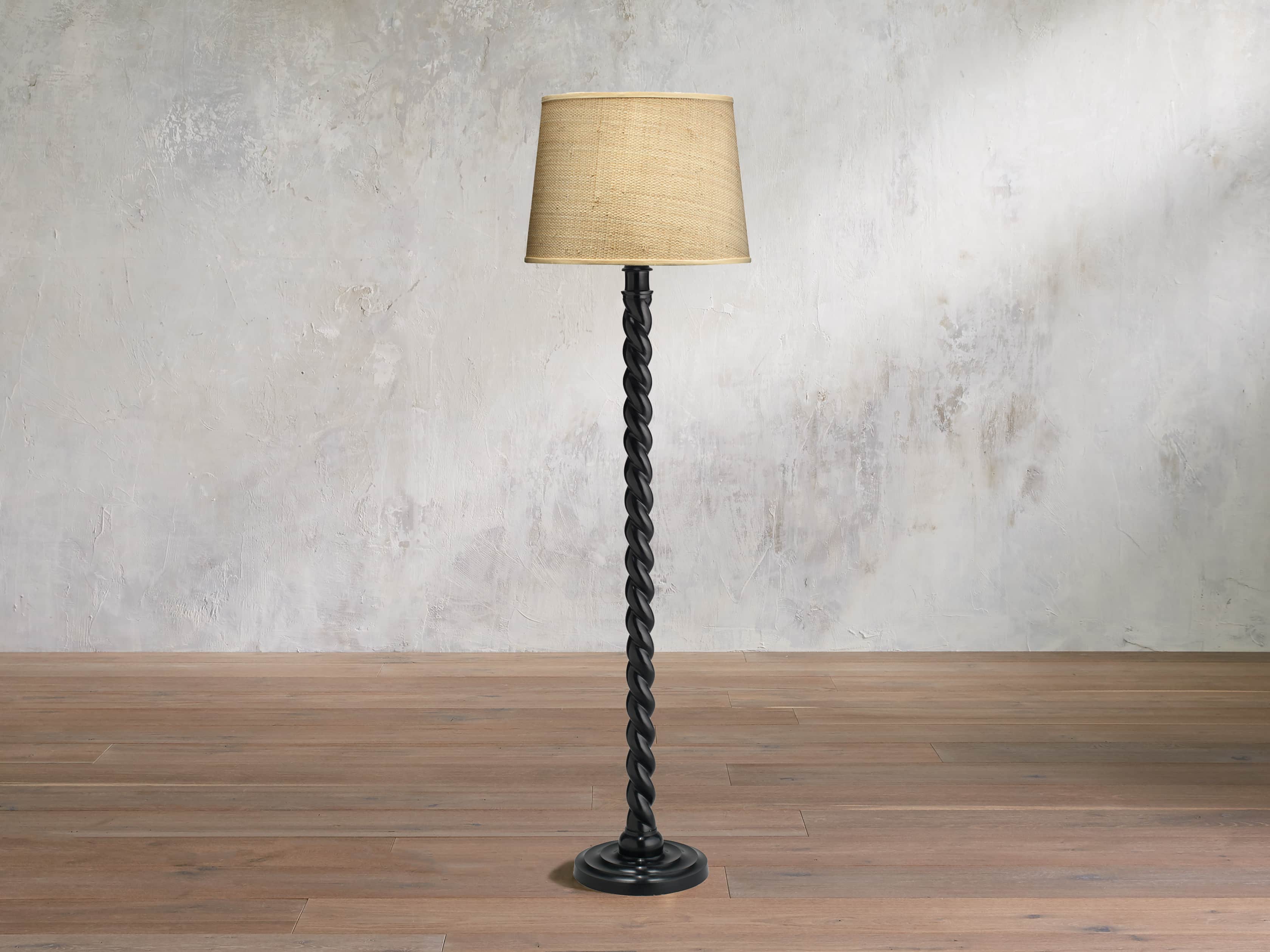 Alesch Black Floor Lamp, slide 1 of 2