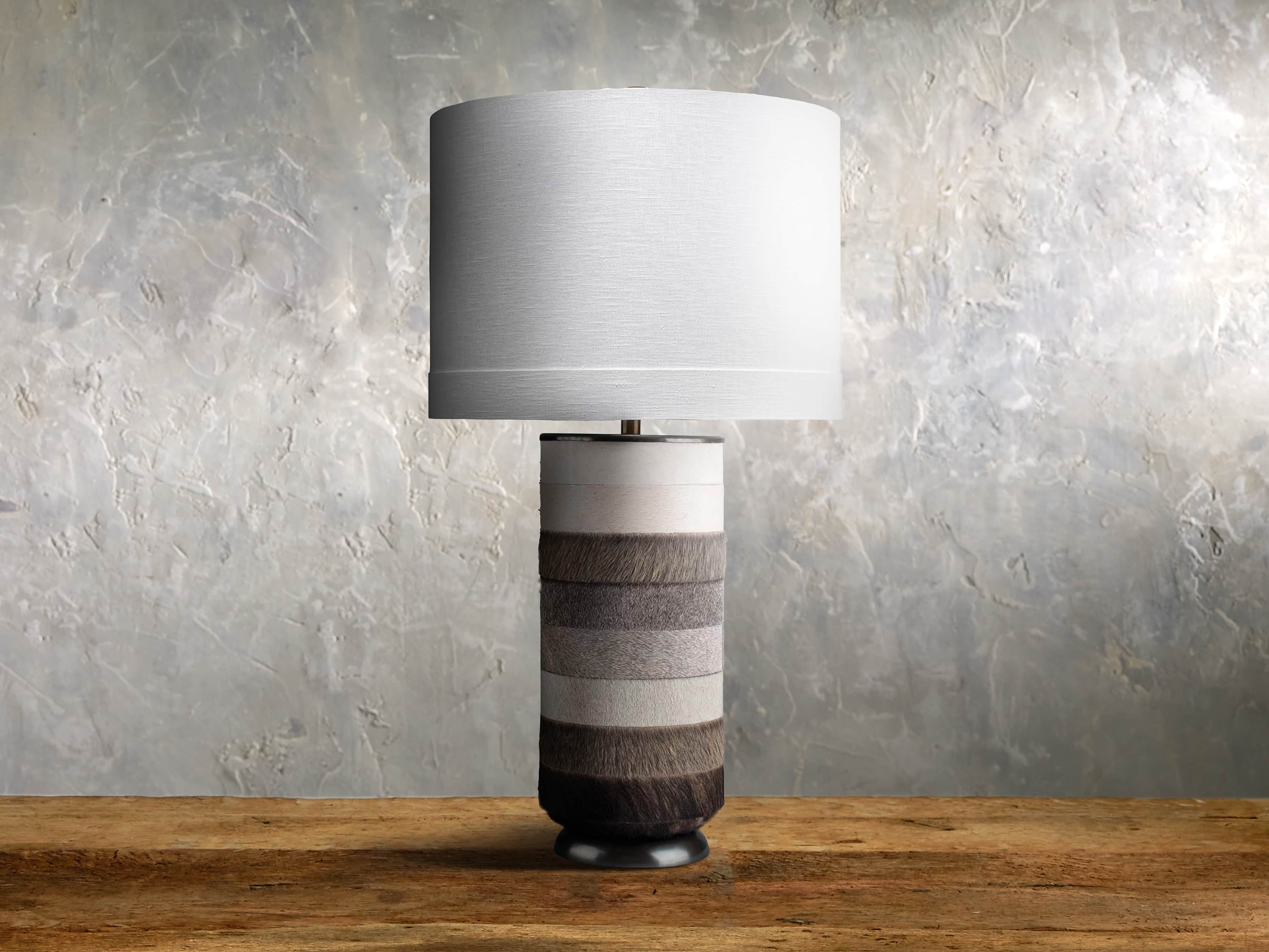 Pratt Striped Hide Table Lamp, slide 1 of 1