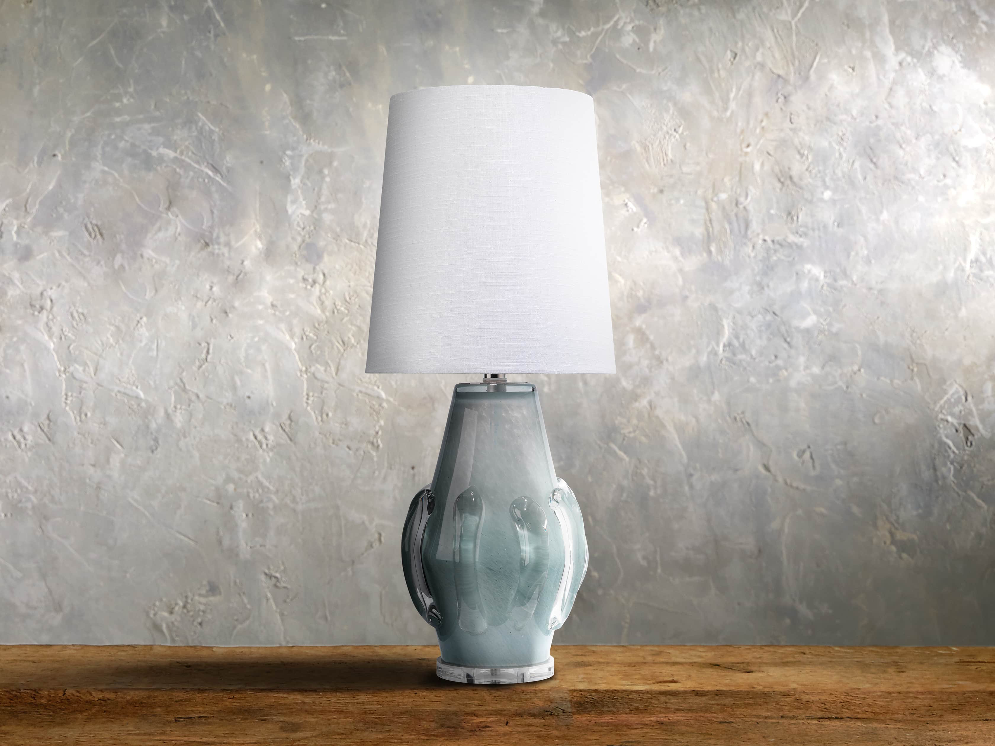 Sopheary Glass Table Lamp in Blue, slide 1 of 1