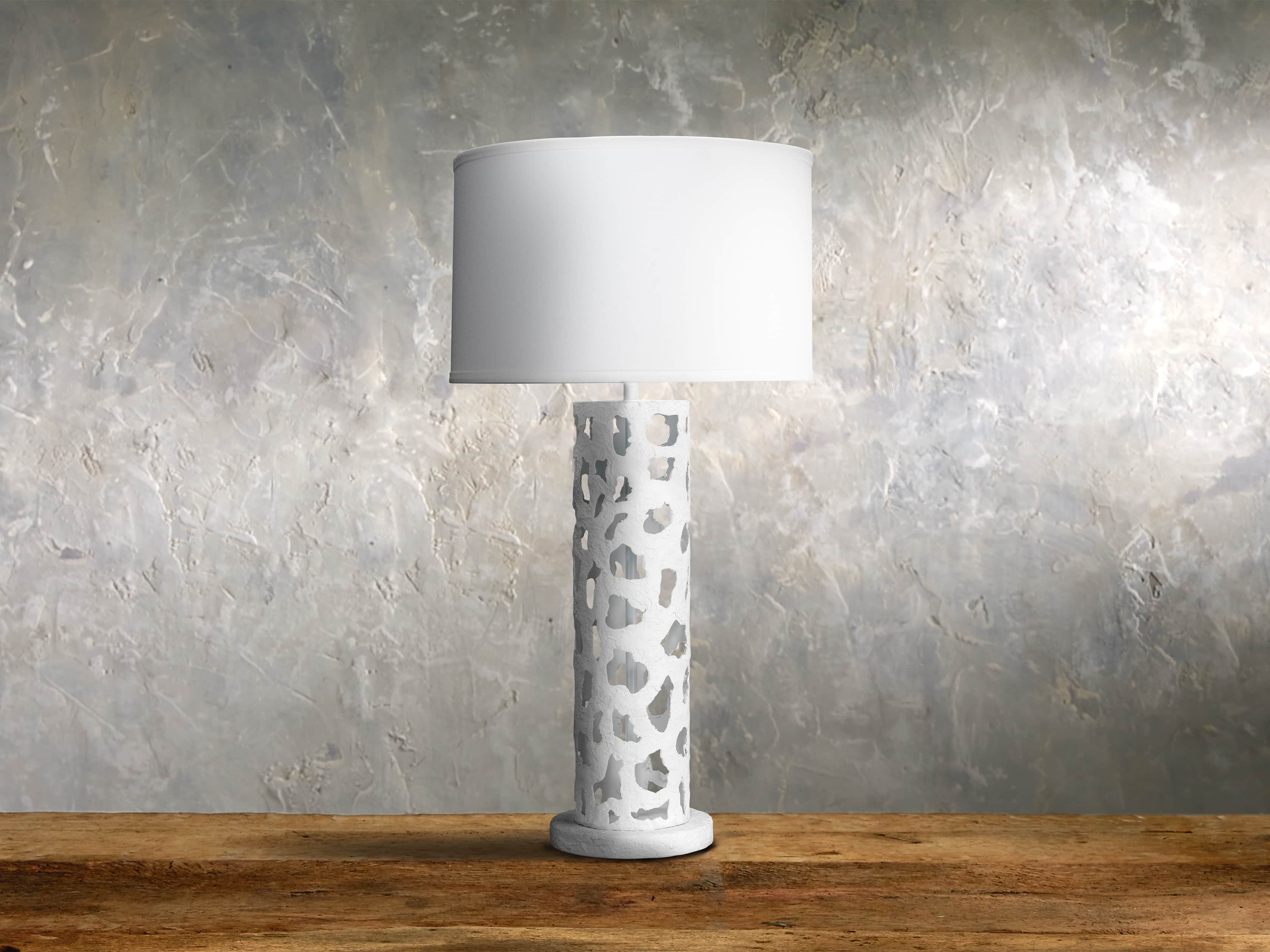 Strata Table Lamp in White, slide 1 of 1