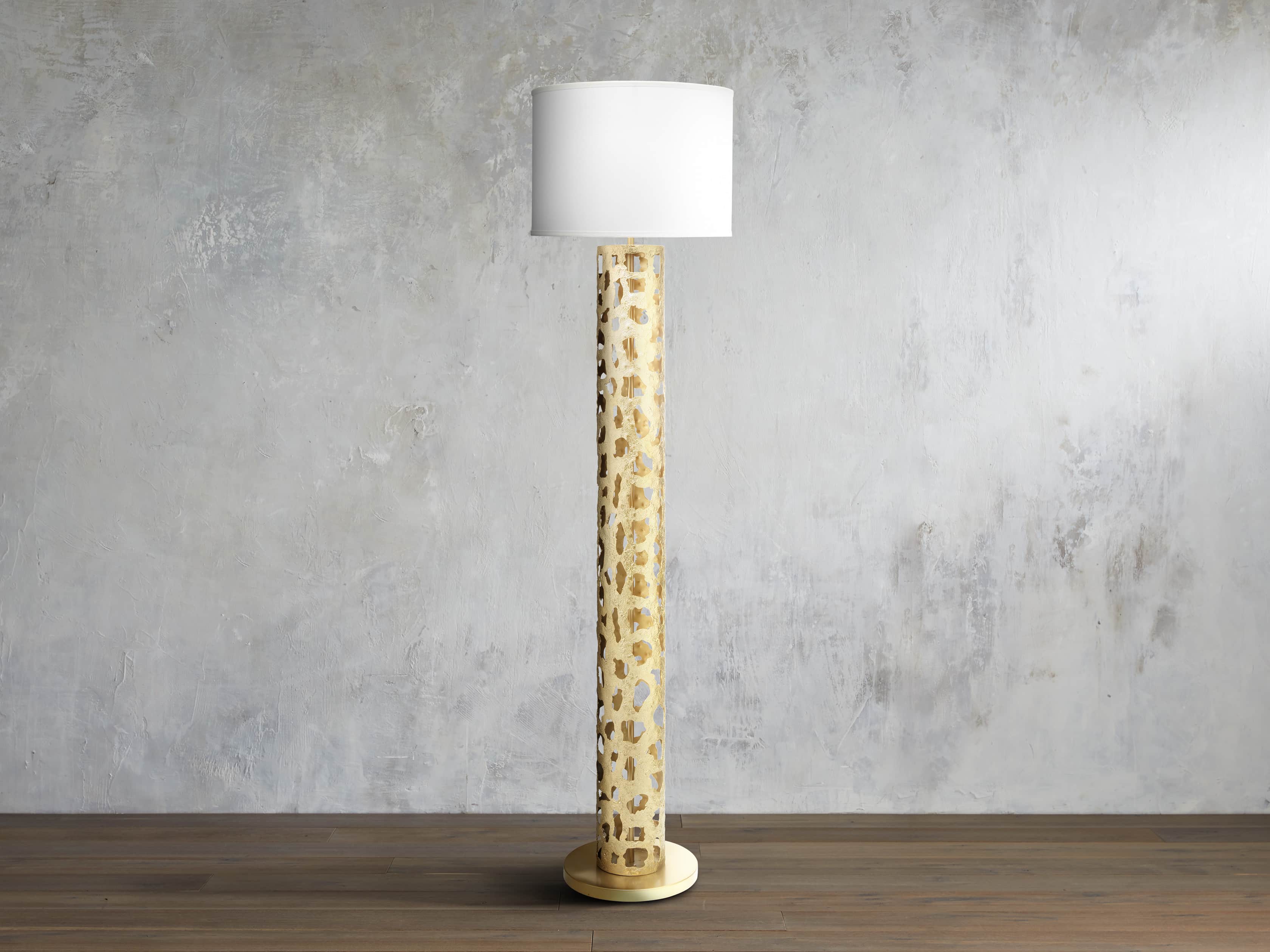 Strata Floor Lamp in Gold, slide 1 of 1
