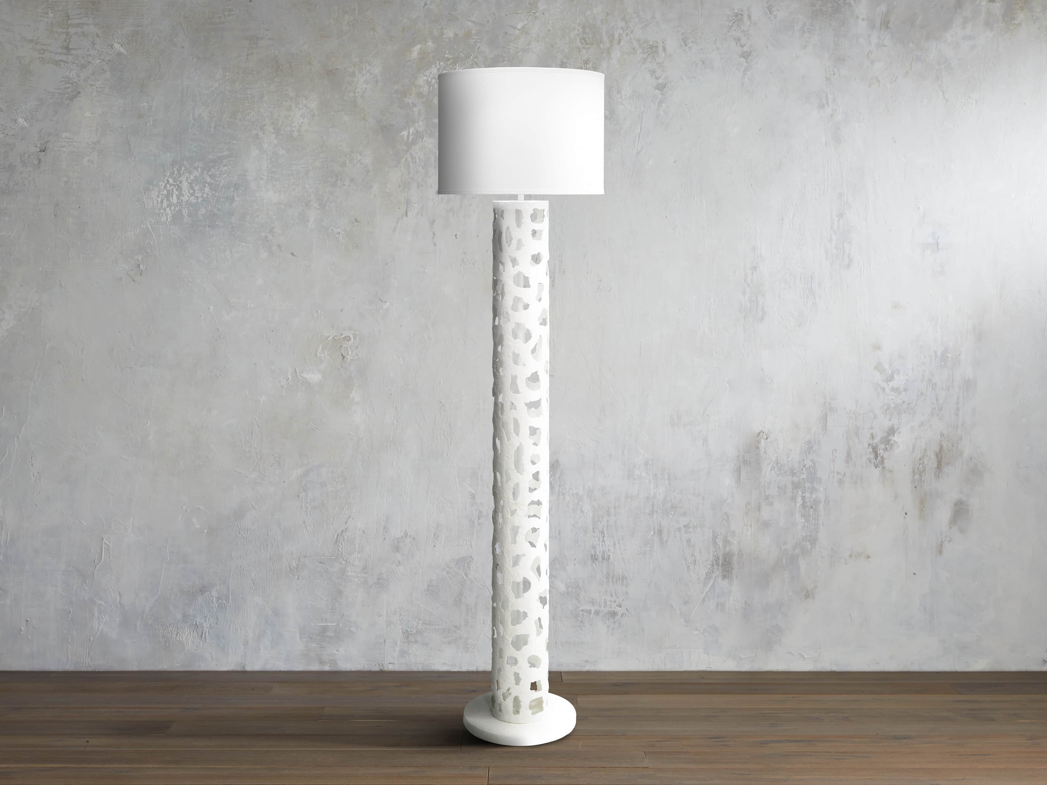 Strata Floor Lamp in White, slide 1 of 1