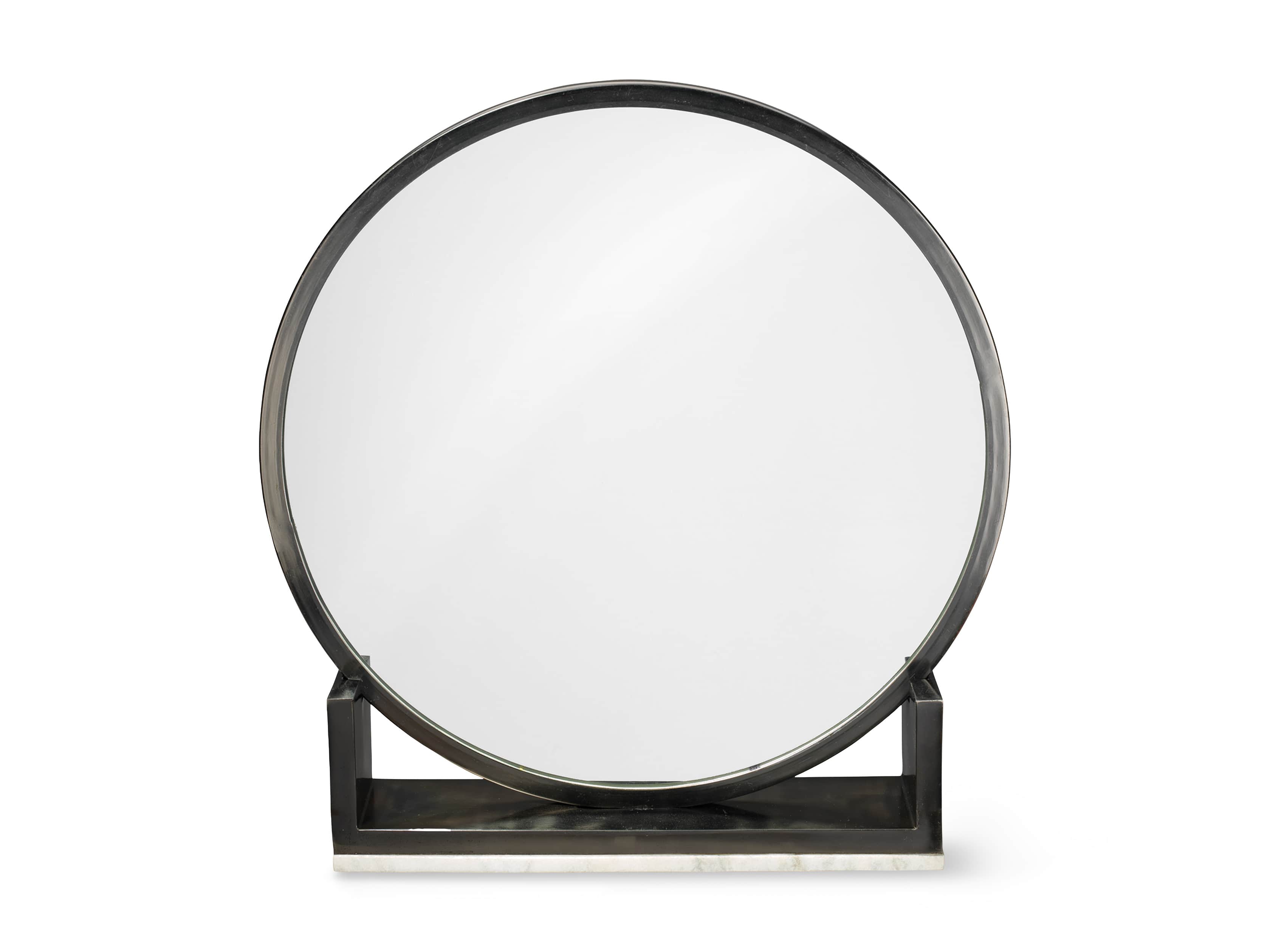 MINERVA 25" TABLETOP MIRROR IN IRON, slide 3 of 3