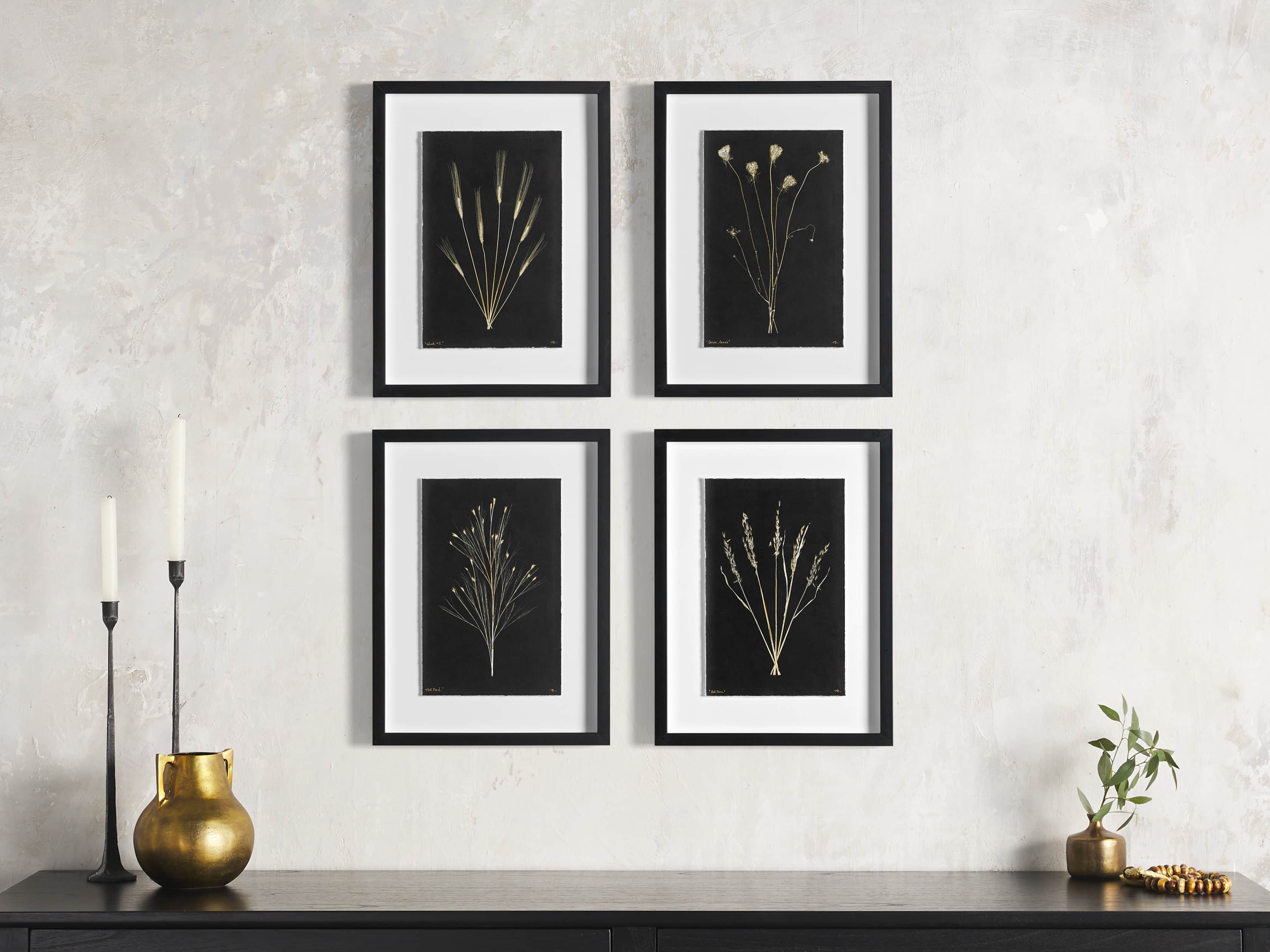 Golden Queen Anne's Lace Framed Print, slide 4 of 5