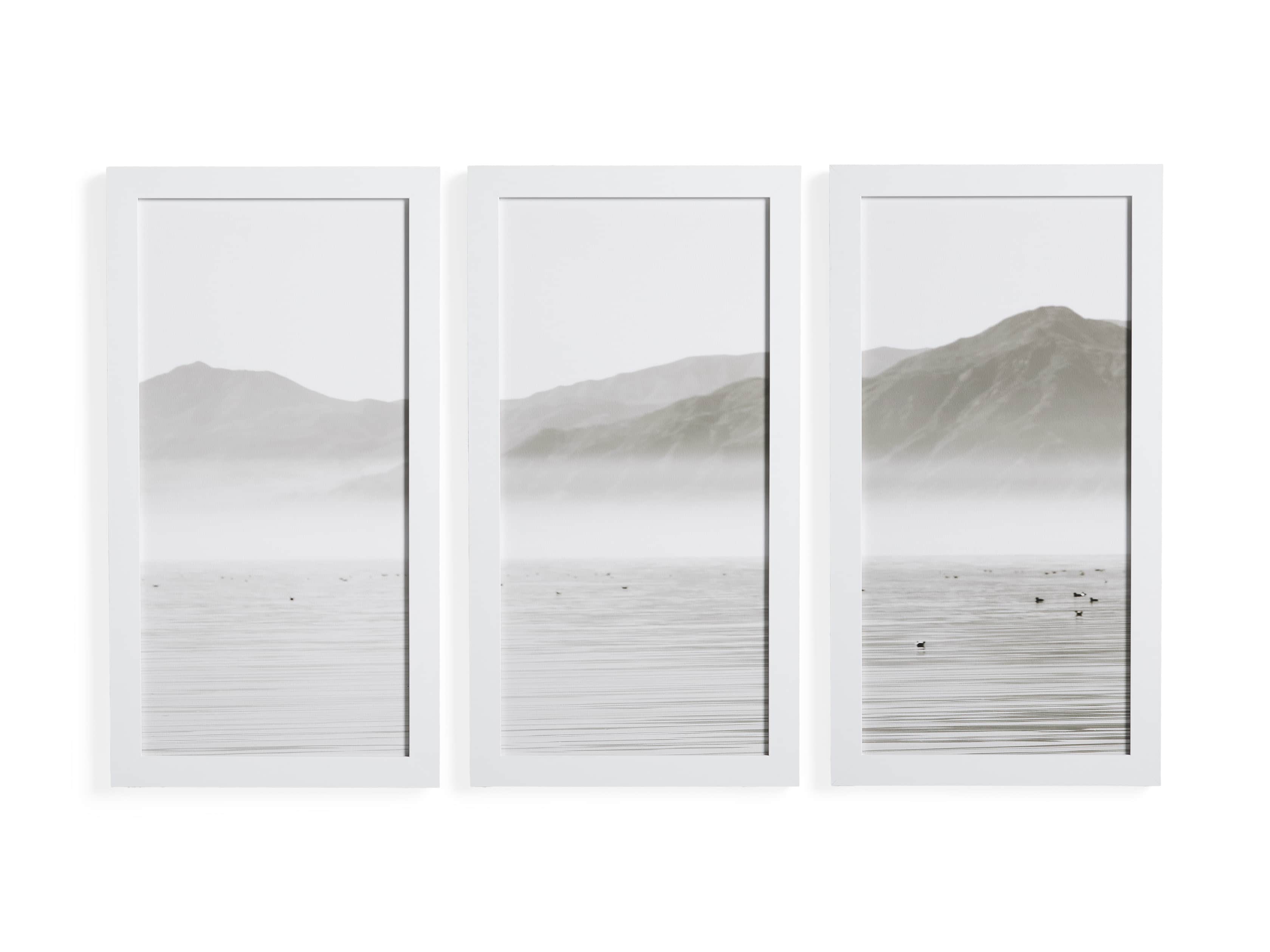 Oceanic Summit Triptych Framed Print, slide 3 of 3