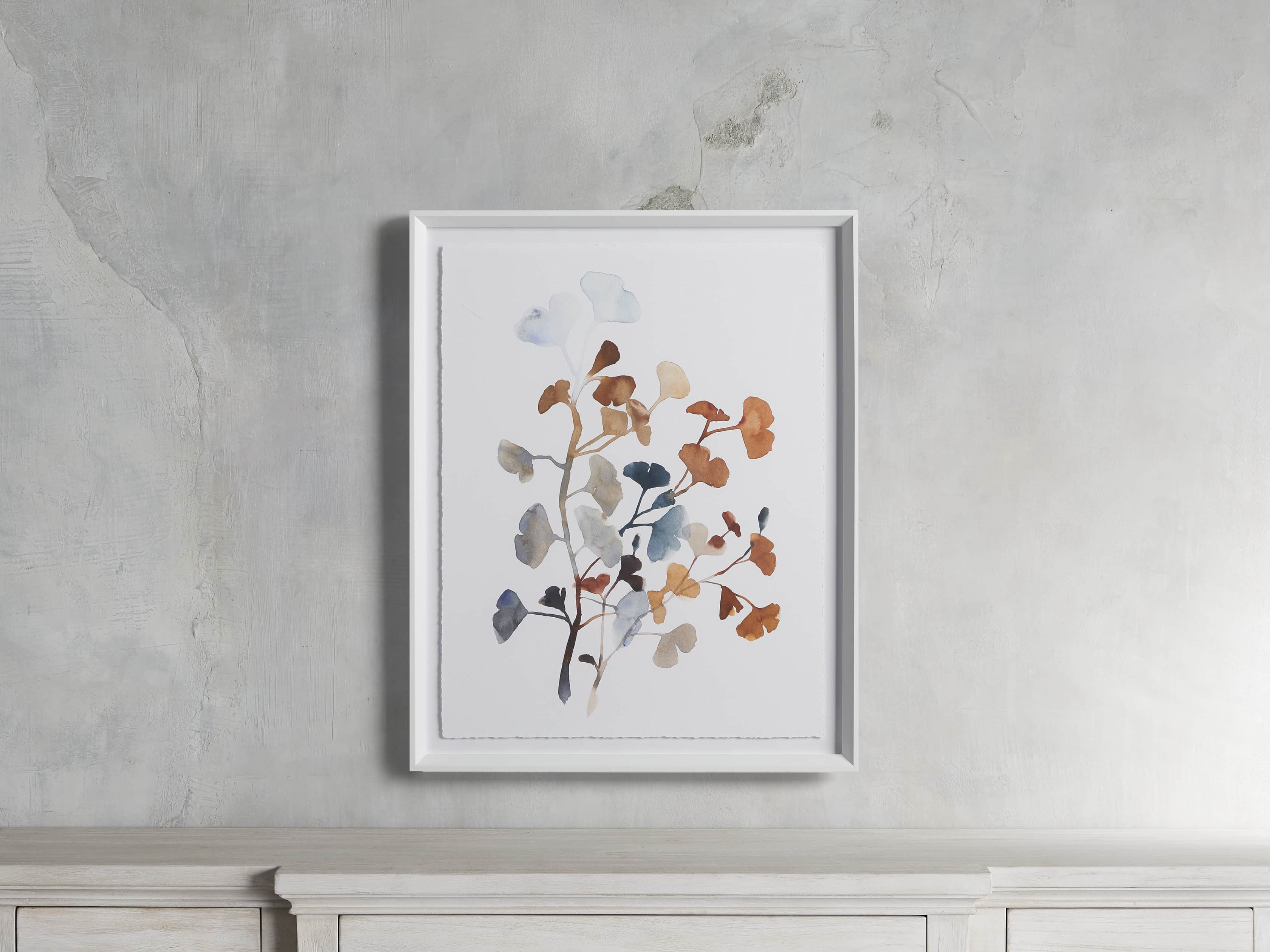 Ginkgo Watercolor Framed Print I