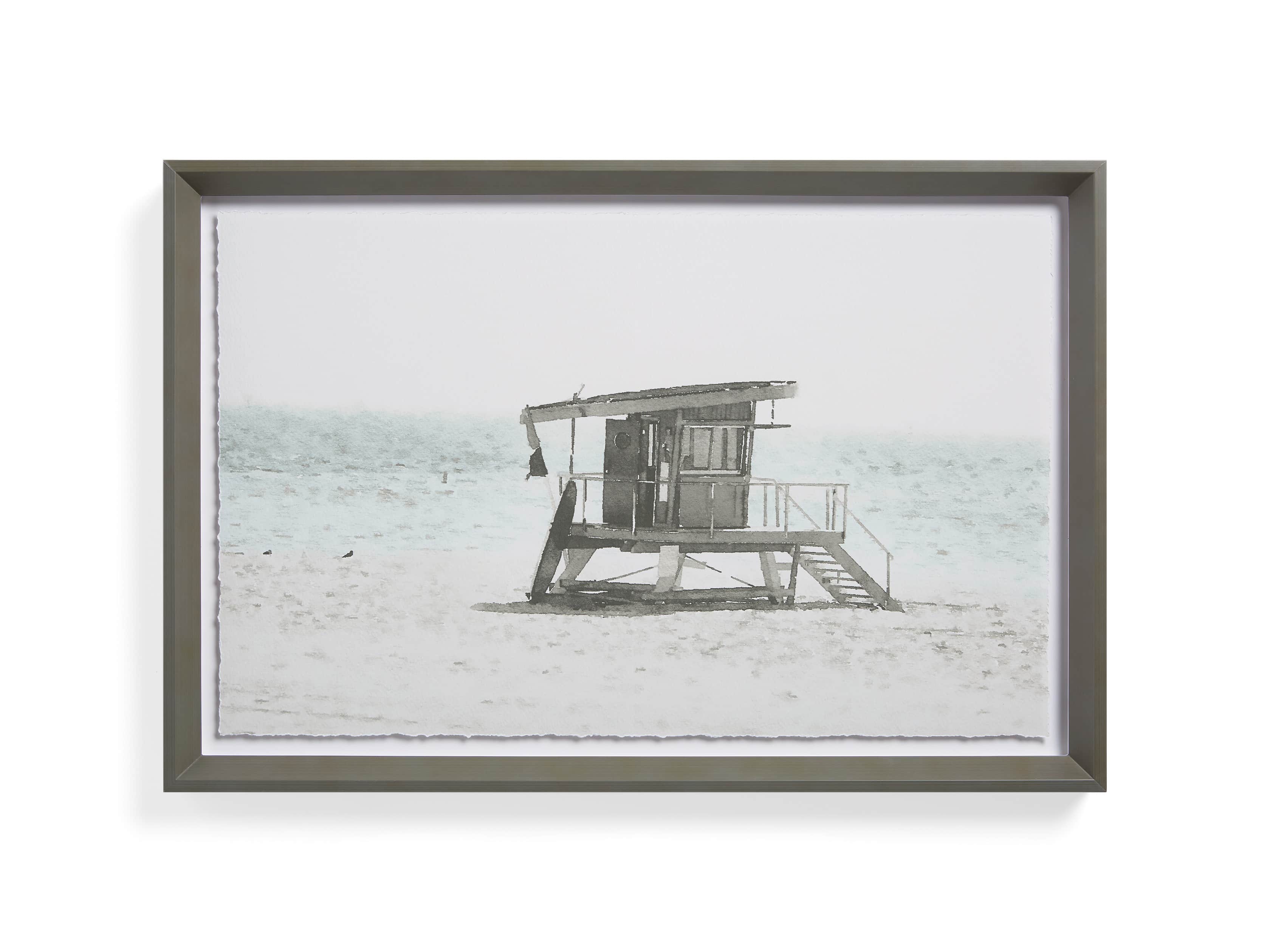 Rehoboth Beach Hut Framed Print, slide 5 of 5