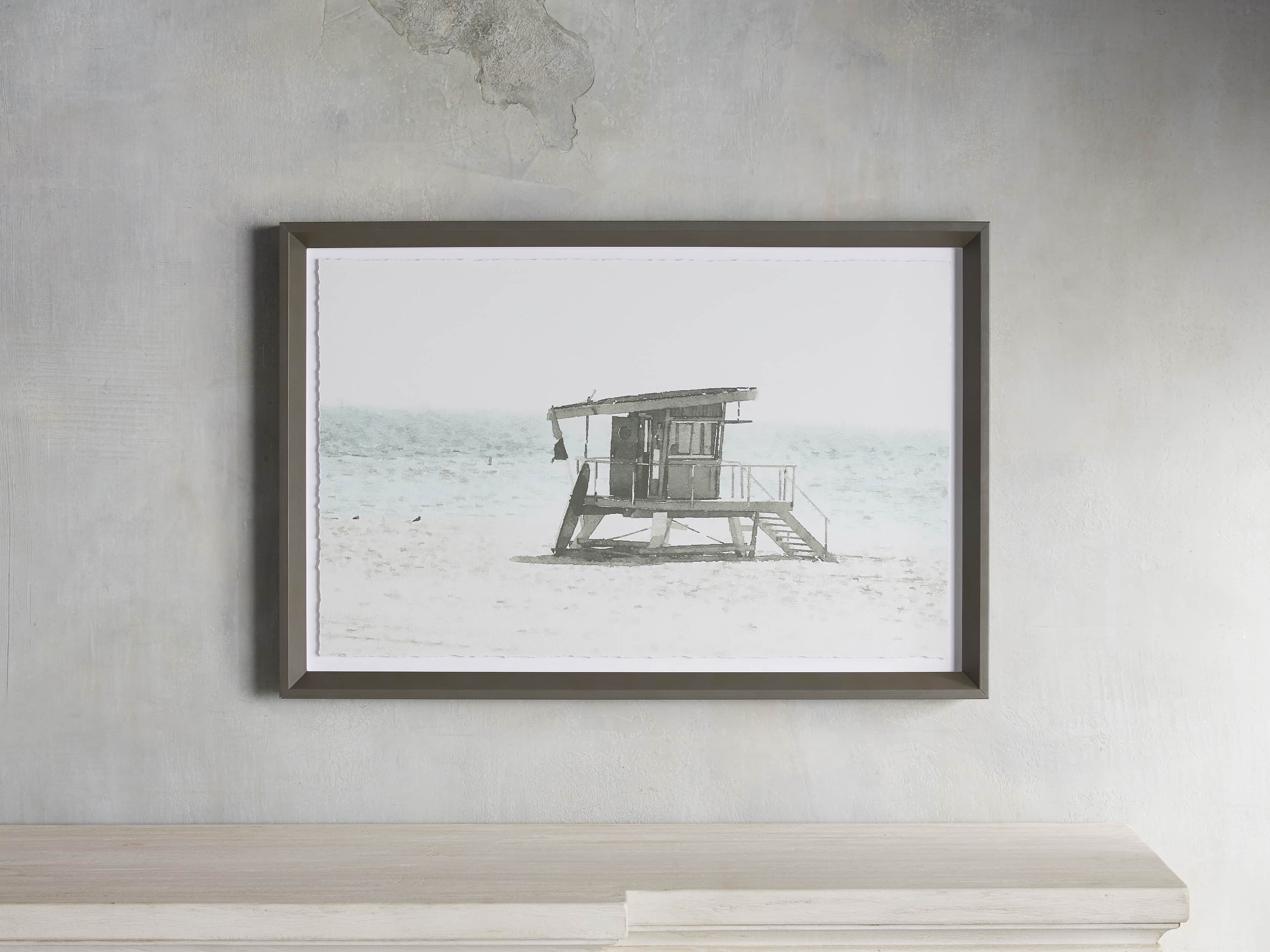 Rehoboth Beach Hut Framed Print, slide 1 of 5