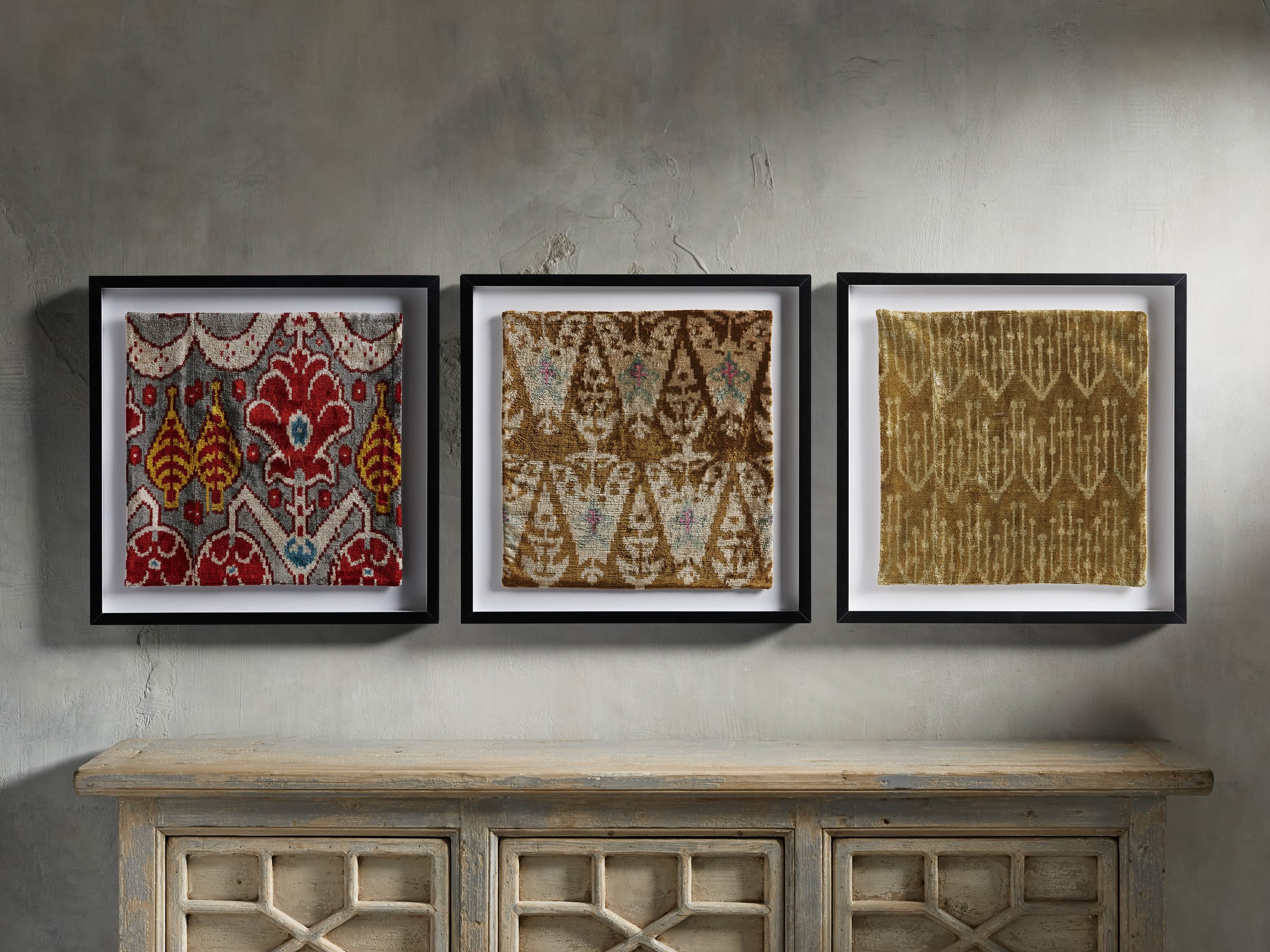 Framed Velvet in Gold Print 2