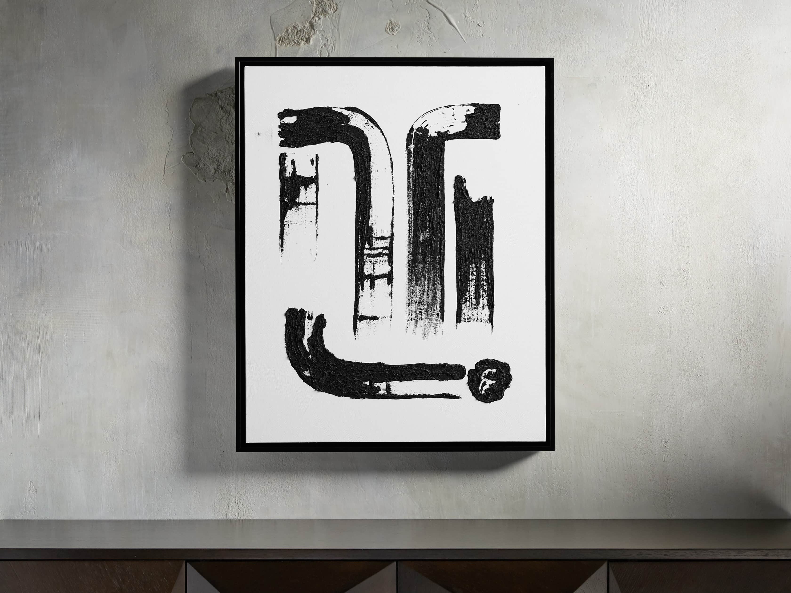 Masked 32" Framed Print, slide 1 of 6