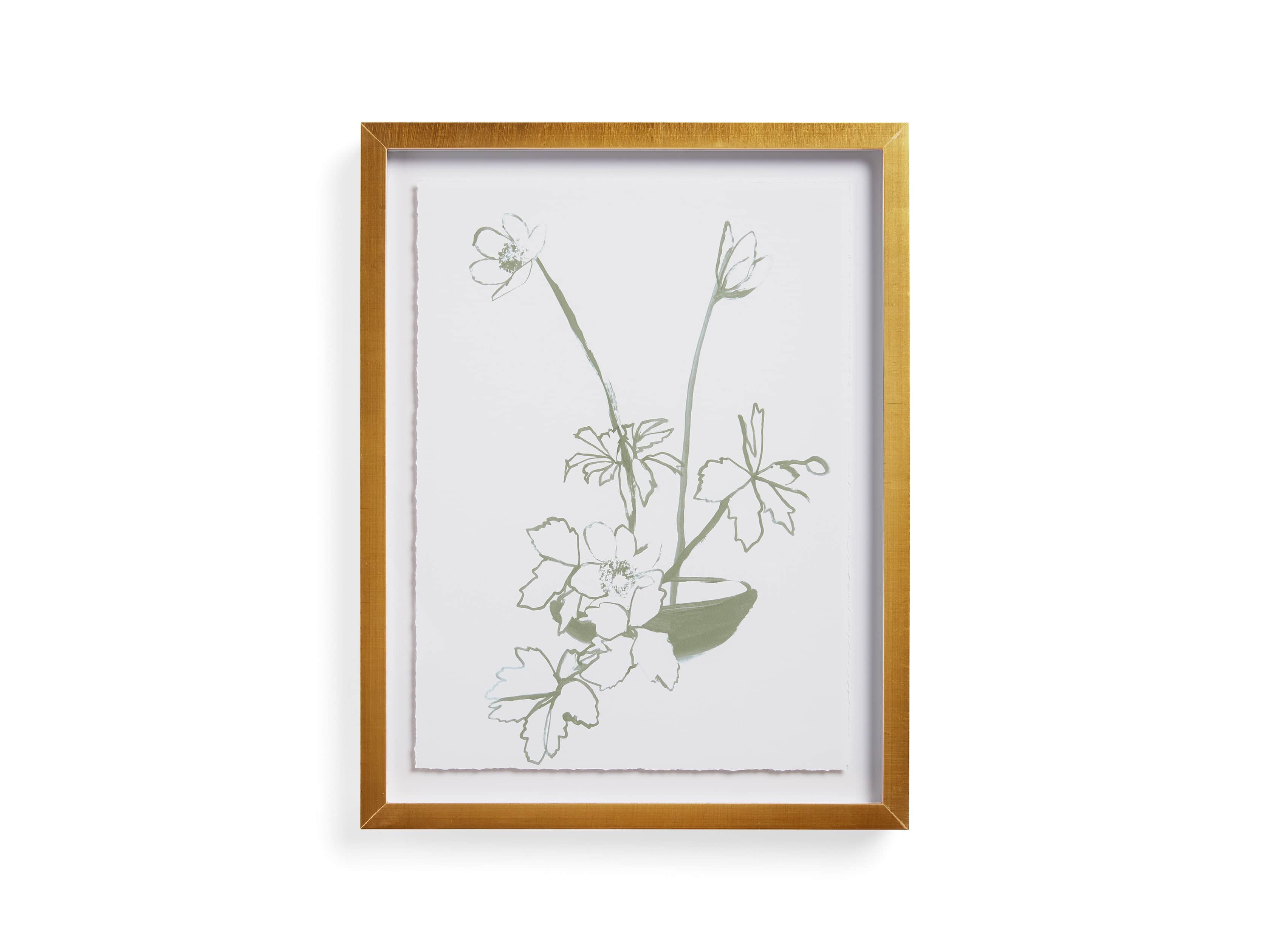 Sage Blooms Framed Print 2