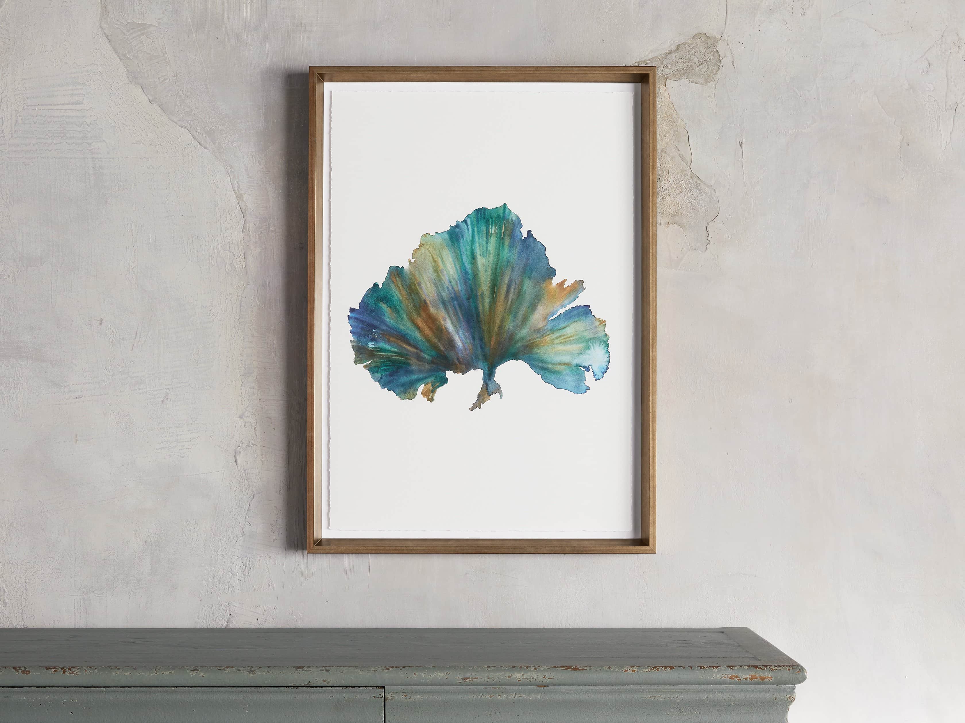 Watercolor Coral Framed Print IV, slide 1 of 6