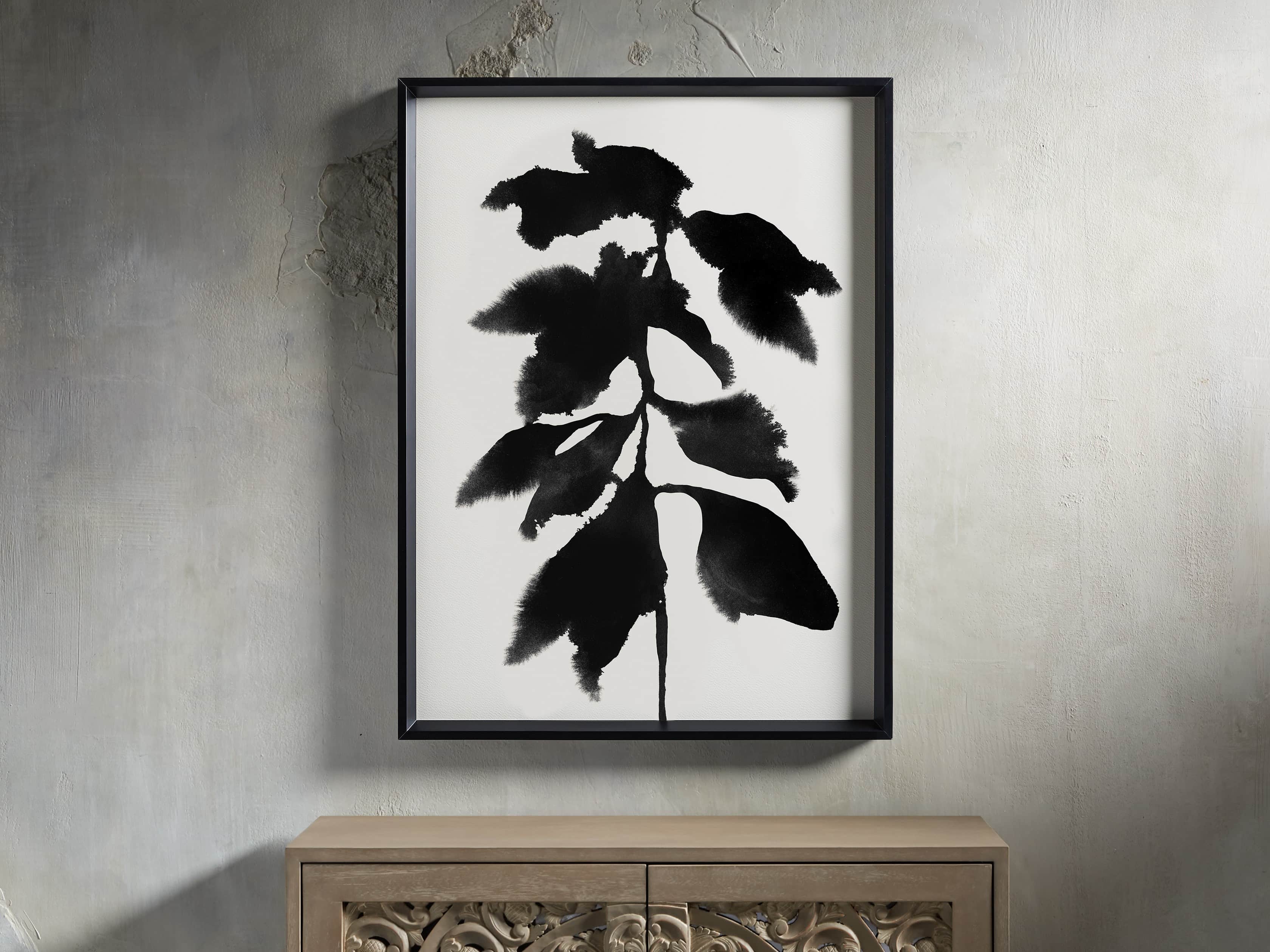 Weeping Botanical 24" Framed Print II, slide 1 of 5
