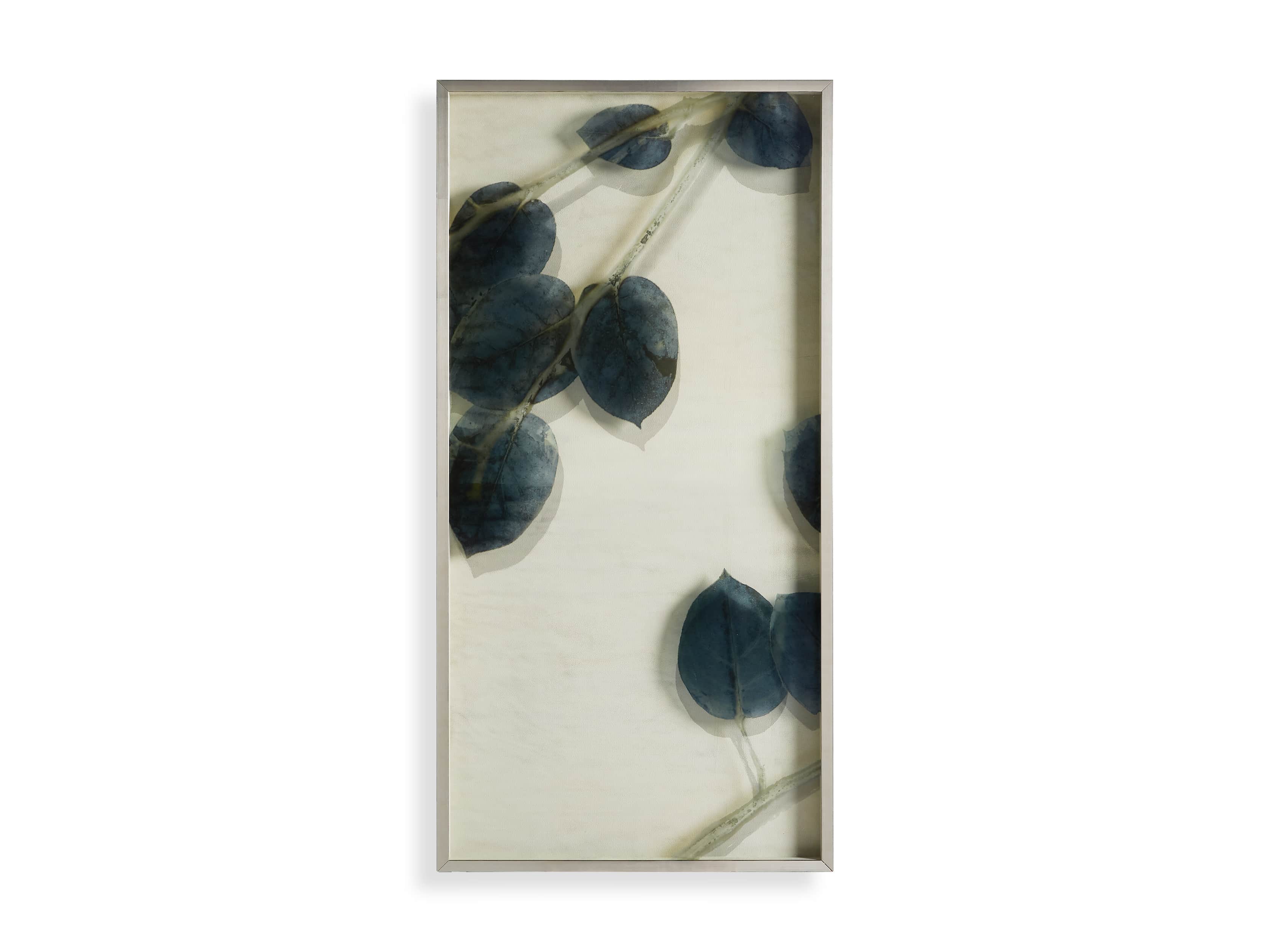 Blue Lemon Leaves Framed Print I, slide 4 of 5